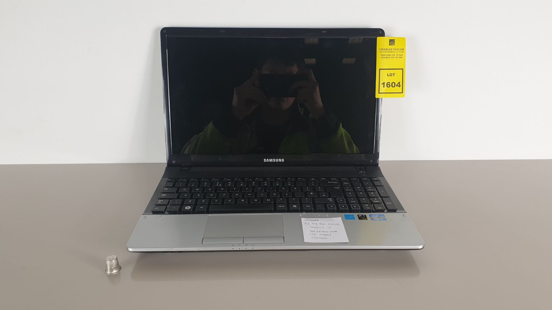 (LOT FOR THURSDAY 28TH MAY AUCTION) SAMSUNG I3 LAPTOP - 2ND GEN 2.2 GHZ - 320GB MEMORY, 15.6" SCREEN