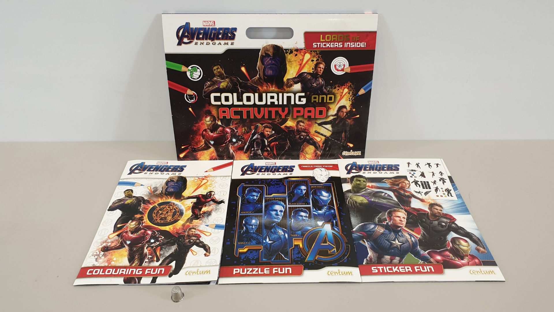 60 X MARVEL AVENGERS ENDGAME COLOURING AND ACTIVITY PAD (IN 6 BOXES)