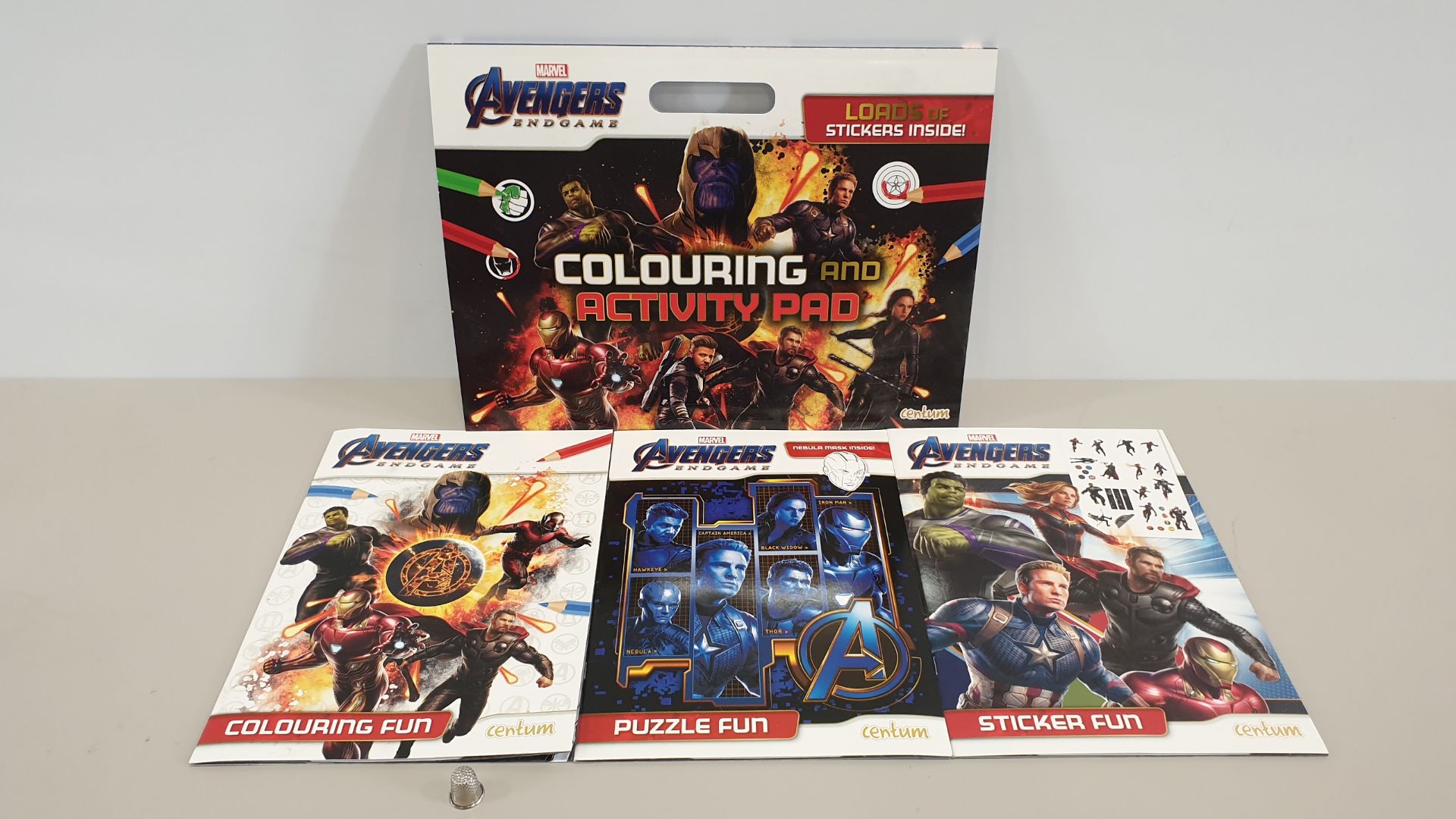 60 X MARVEL AVENGERS ENDGAME COLOURING AND ACTIVITY PAD (IN 6 BOXES)