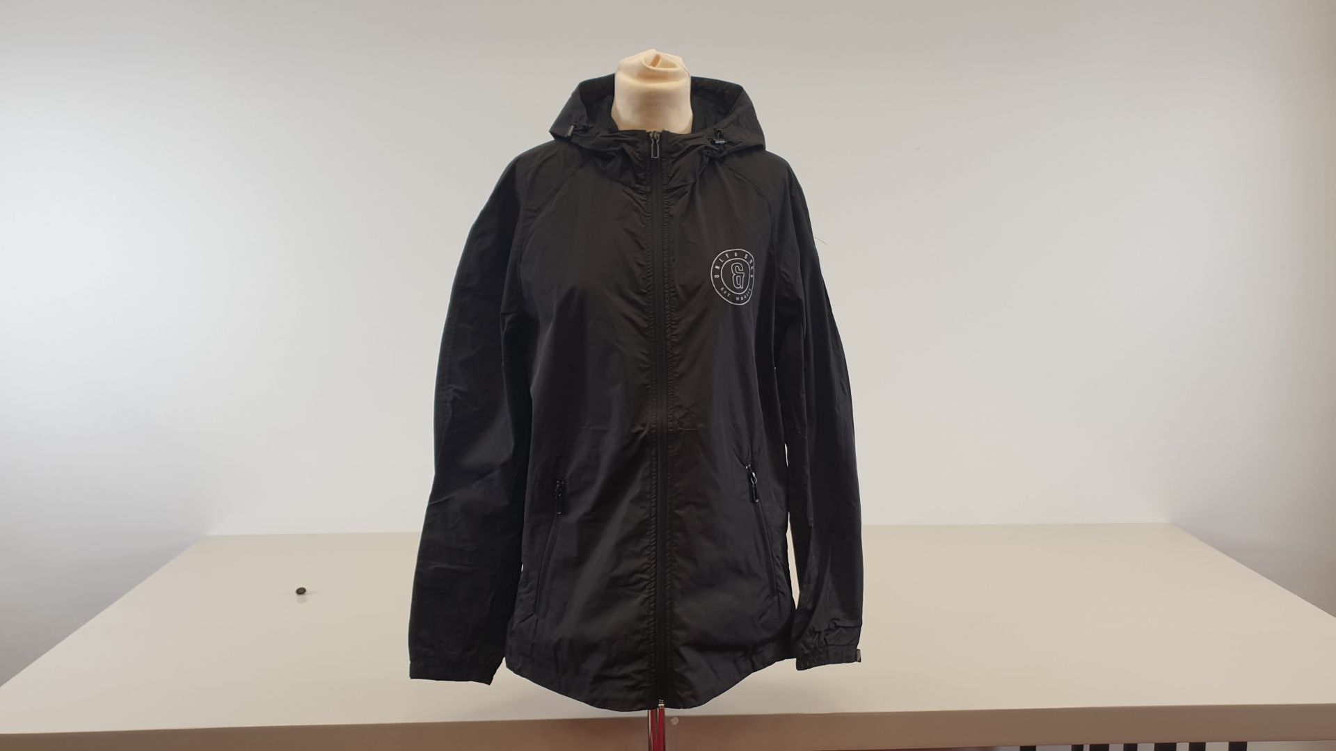 10 X BRAND NEW ONLY AND SONS BLACK WATERPROOF JACKETS