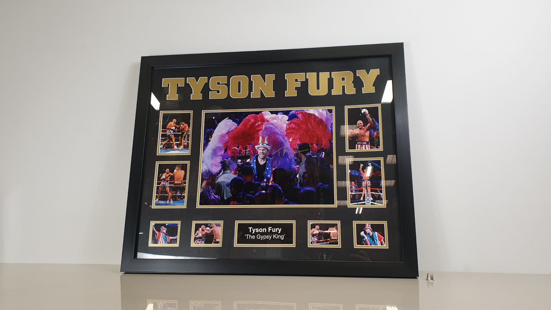 TYSON FURY PERSONALLY SIGNED PICTURE - GOOD CONDITION WITH CERTIFICATE OF AUTHENTICITY