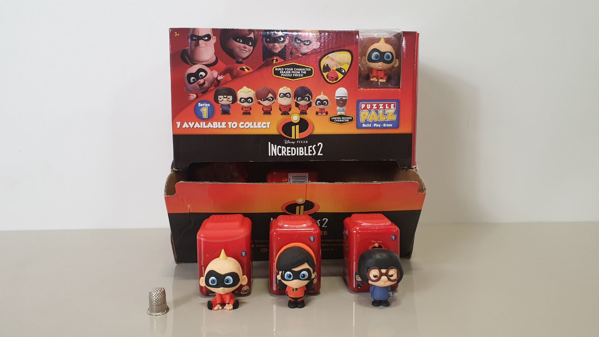 120 X BRAND NEW DISNEY PIXAR INCREDIBLES 2 PUZZLE PALS (SERIES 1 BUILD - PLAY - ERASE) IN 5 BOXES