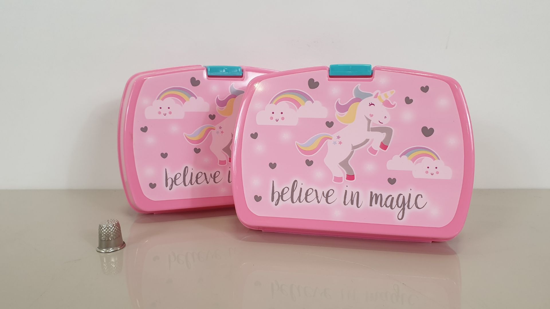 120 X BRAND NEW UNICORN (BELIEVE IN MAGIC) LUNCHBOXES IN 10 BOXES