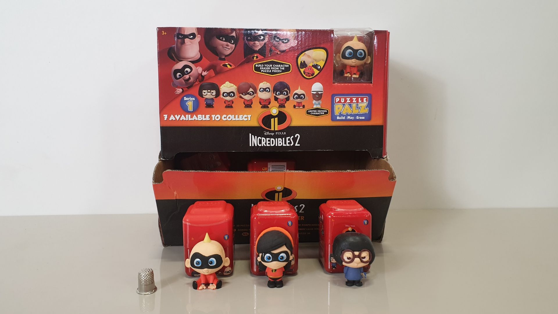 120 X BRAND NEW DISNEY PIXAR INCREDIBLES 2 PUZZLE PALS (SERIES 1 BUILD - PLAY - ERASE) IN 5 BOXES