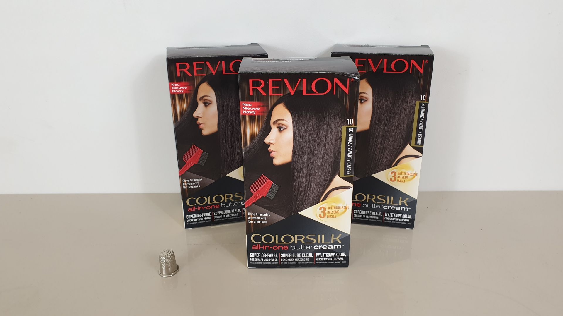 48 X BRAND NEW BOXED REVLON ( COLORSILK ALL IN ONE) BLACK BUTTERCREAM - IN 4 BOXES