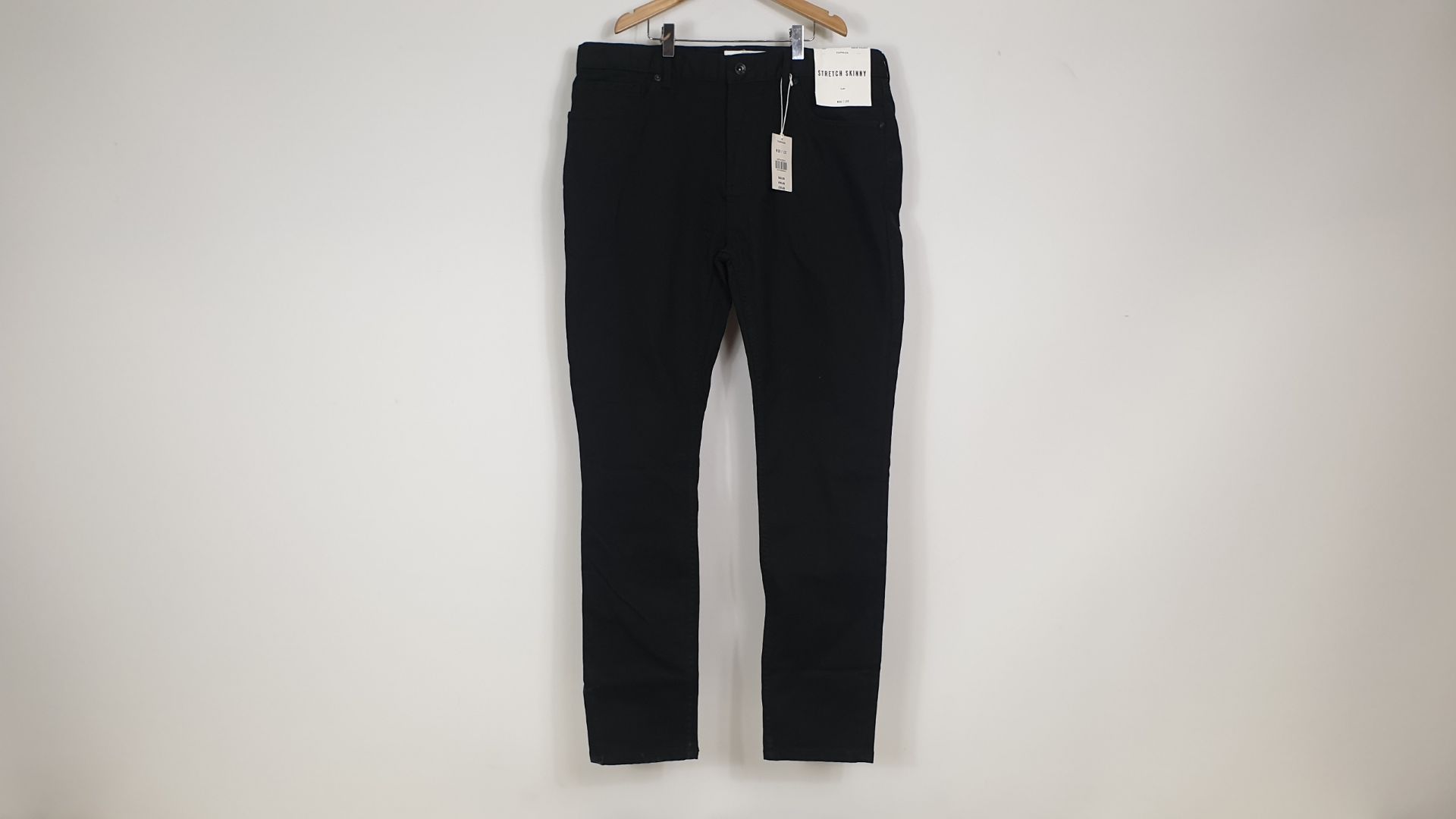 20 X BRAND NEW TOPMAN STRETCH SKINNY BLACK JEANS (RN 125149) - IN VARIOUS SIZES RRP - £30.00pp