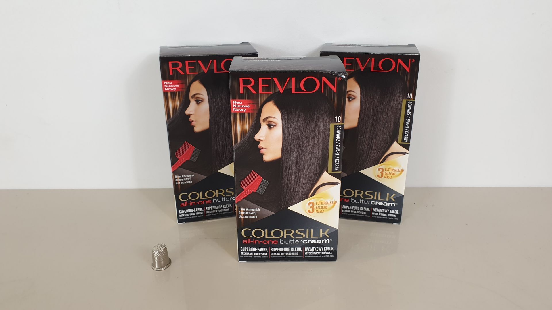 48 X BRAND NEW BOXED REVLON ( COLORSILK ALL IN ONE) BLACK BUTTERCREAM - IN 4 BOXES