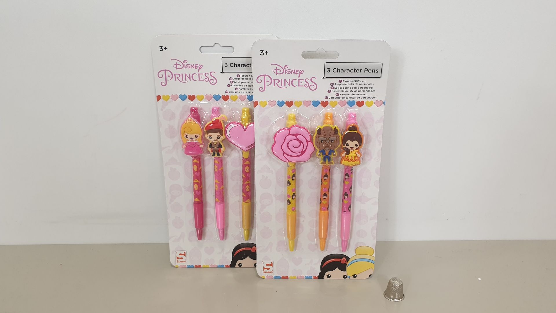 144 X BRAND NEW DISNEY PRINCESS 3 CHARACTER PENS IN 2 BOXES