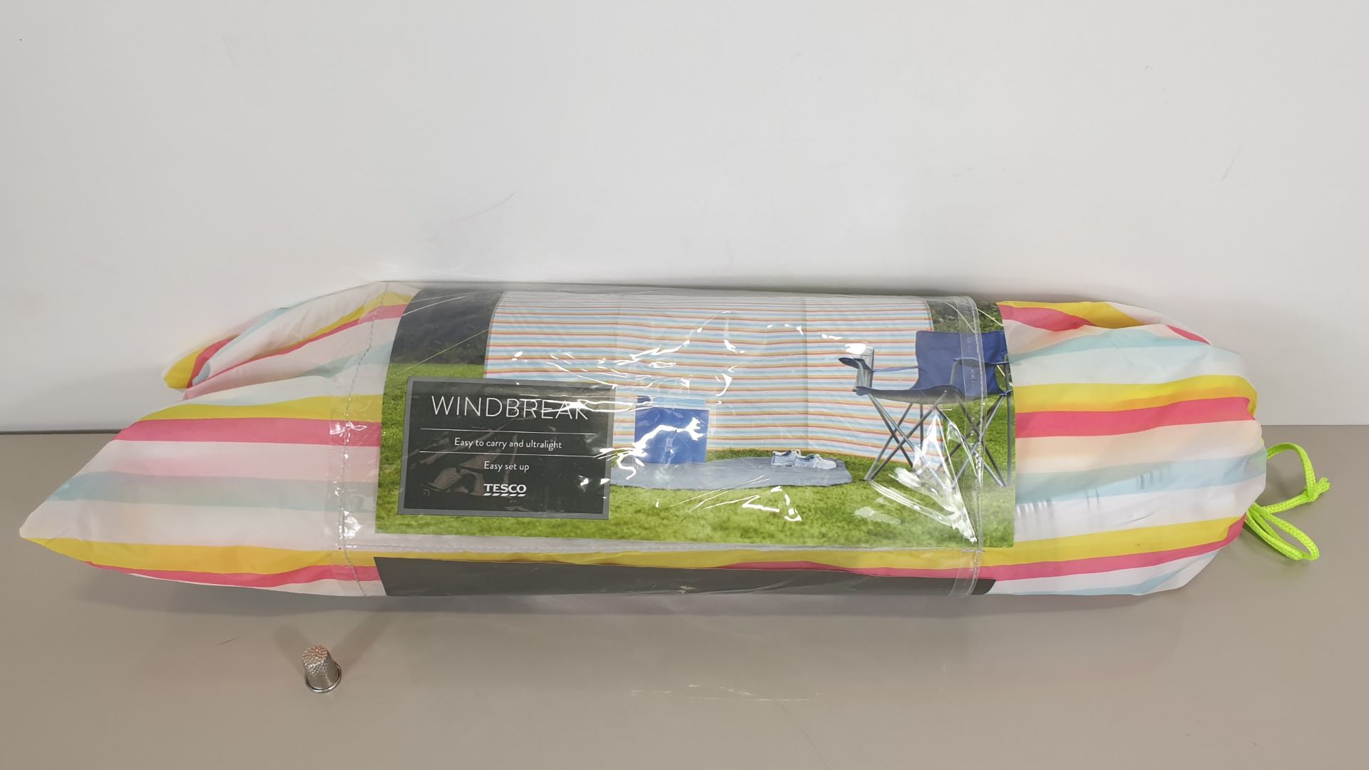 18 X BRAND NEW TESCO WINDBREAKERS ALL INDIVIDUALLY PACKAGED EASY TO CARRY AND ULTRALIGHT - IN 3