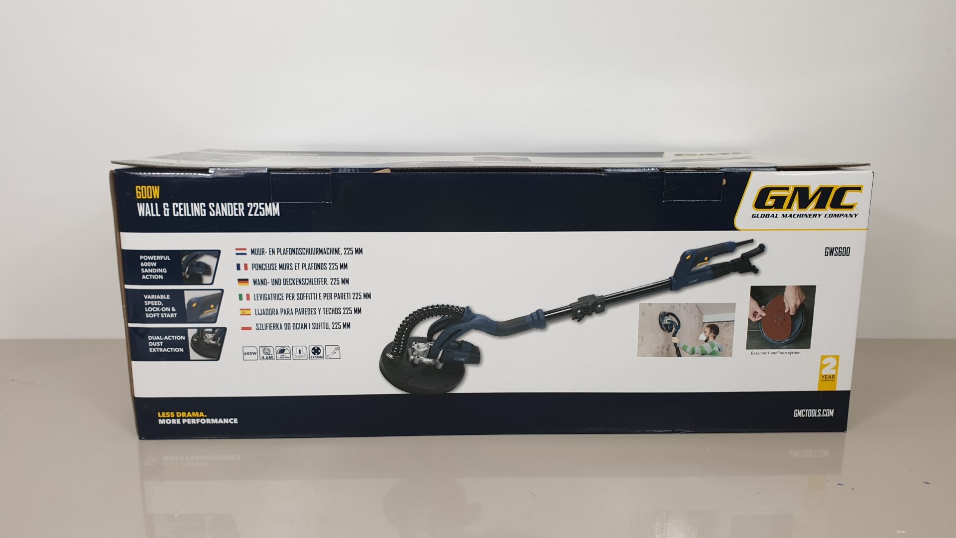 BRAND NEW GMC 600W WALL AND CEILING SANDER 225M