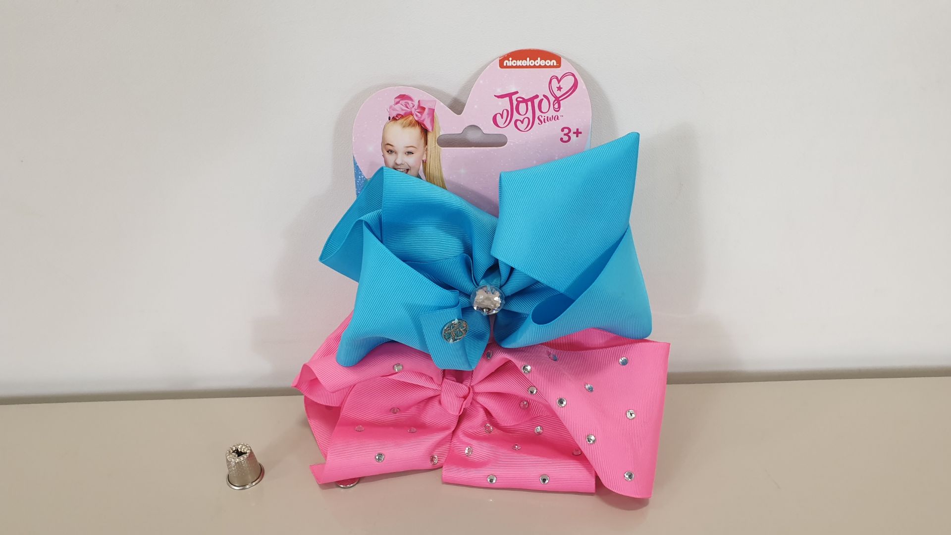 140 X BRAND NEW JOJO SIWA NEON BLUE / PINK BOW SET IN 7 BOXES