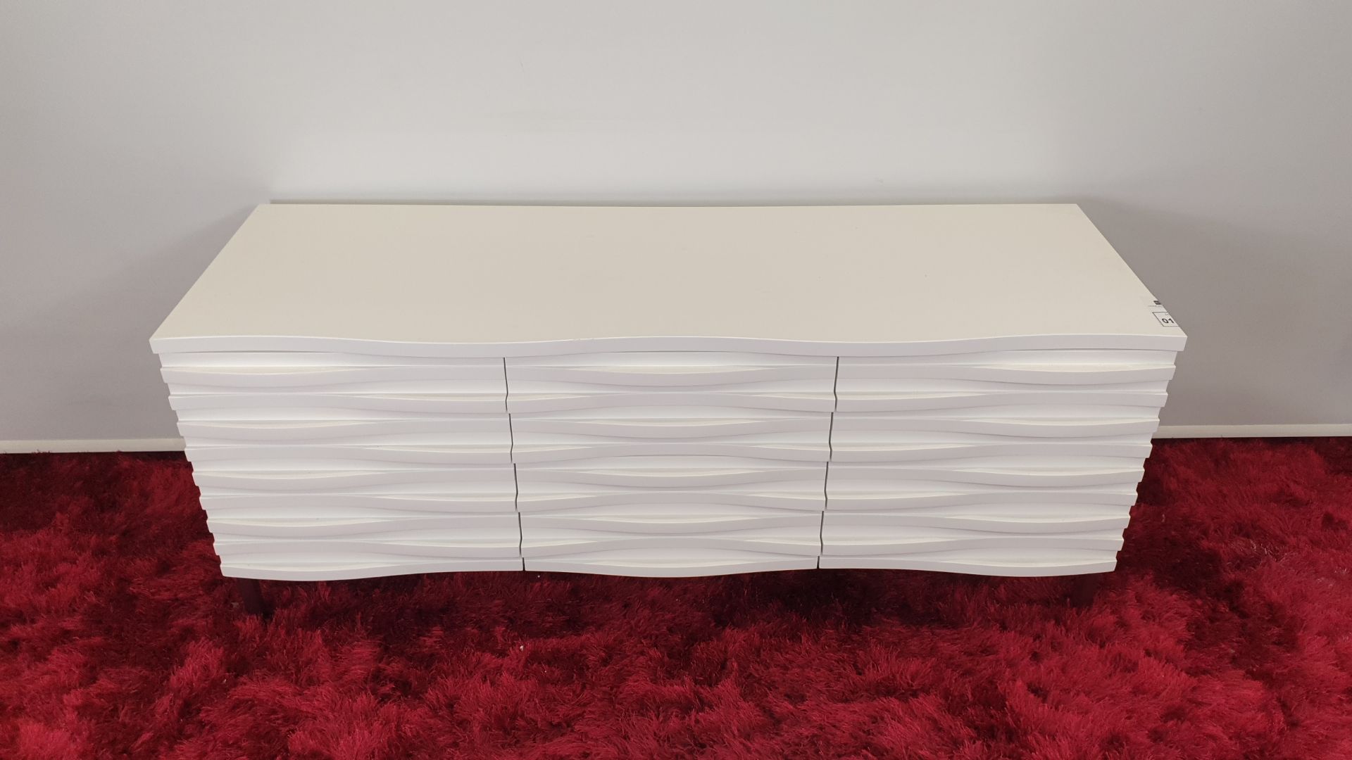 BRAND NEW CONTENT BY TERRANCE CONRAN WAVE SIDEBOARD WHITE SIZE 150 X 50 X 65cm HIGH RRP £1795