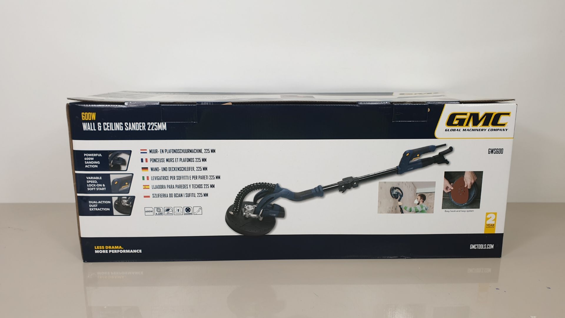 BRAND NEW GMC 600W WALL AND CEILING SANDER 225M