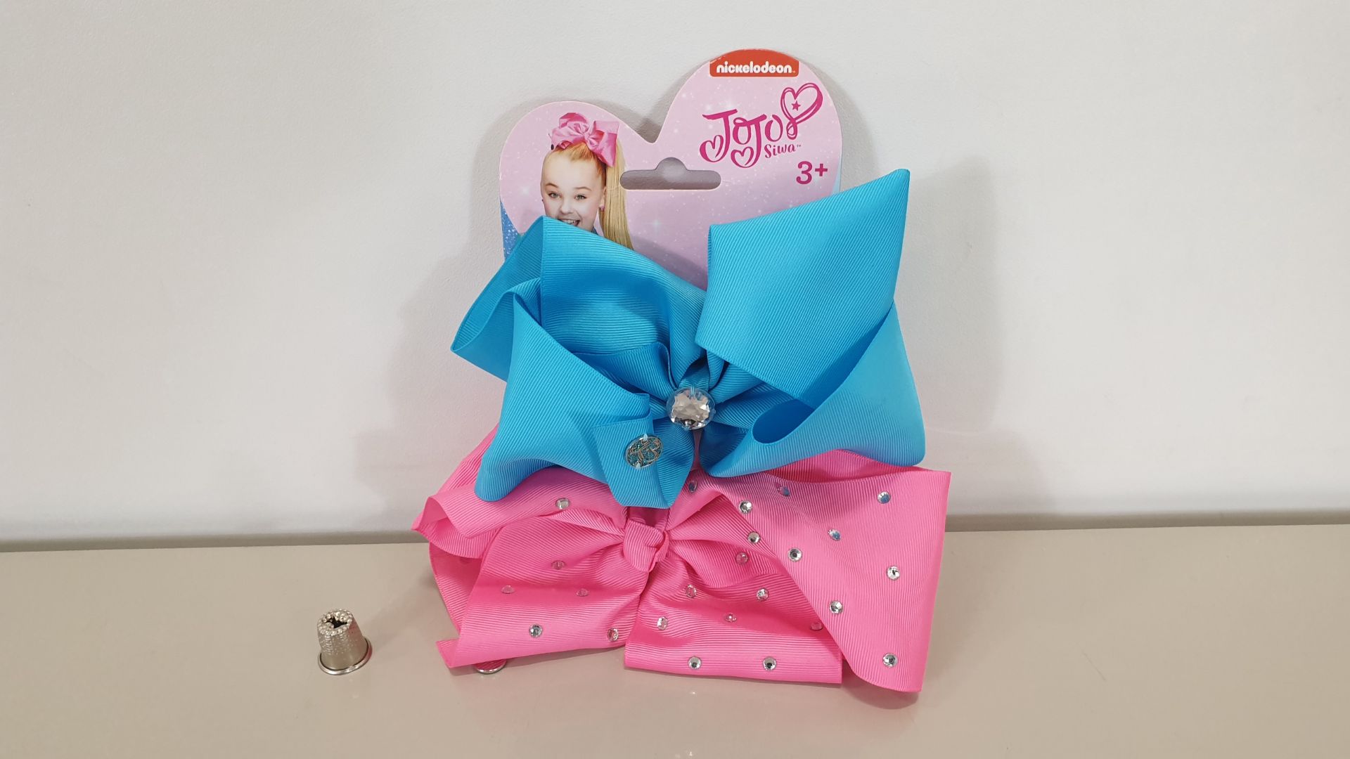 140 X BRAND NEW JOJO SIWA NEON BLUE / PINK BOW SET IN 7 BOXES