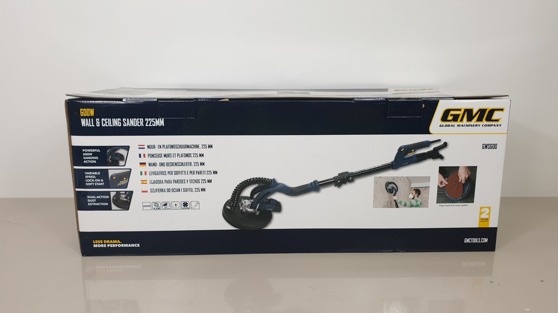 BRAND NEW GMC 600W WALL AND CEILING SANDER 225M