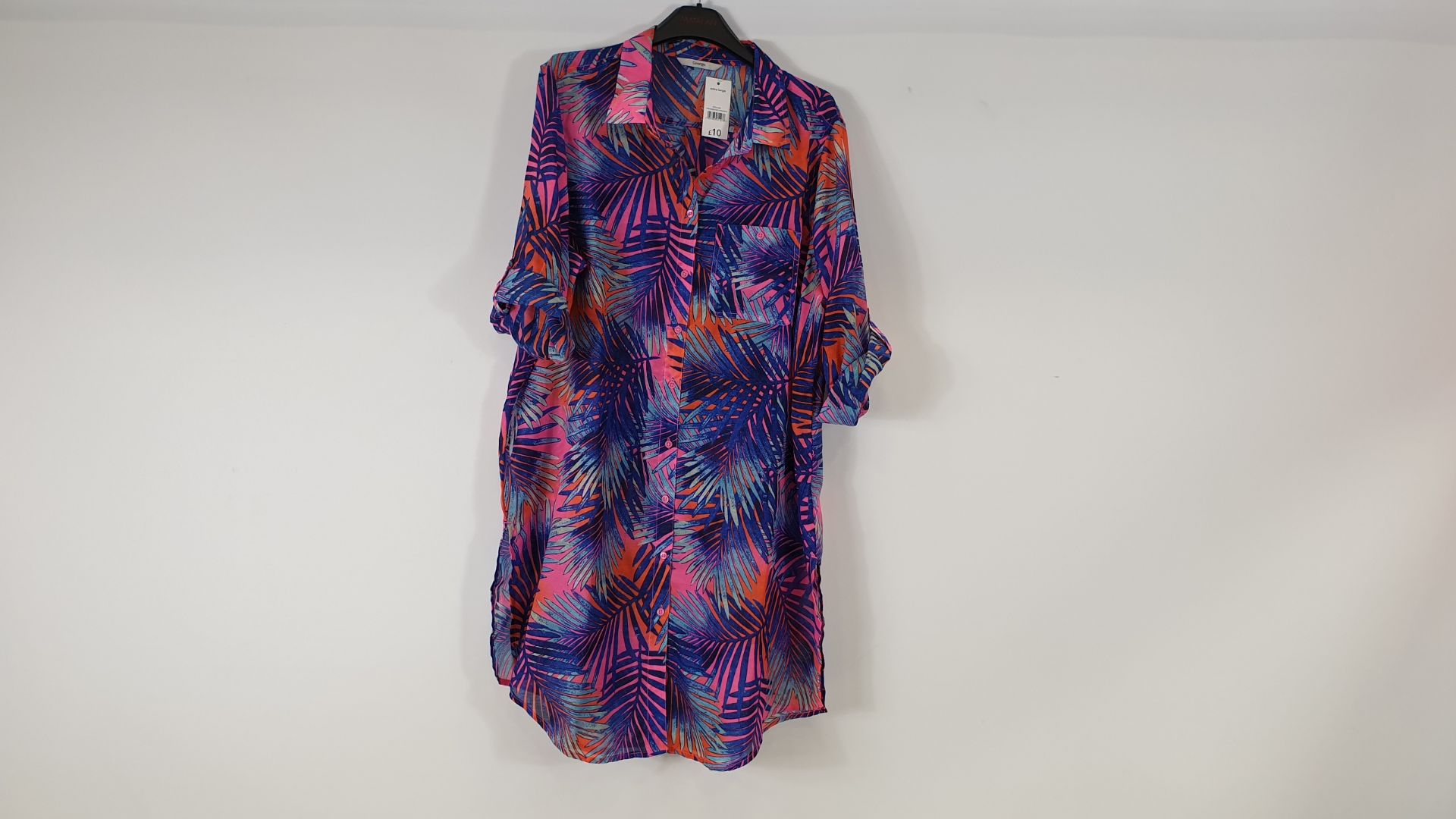 100 X BRAND NEW MULTI COLOURED BEACH SHIRTS BY GEORGE - SIZE L - (28911) RRP £10 EACH - IN 1 CARTON