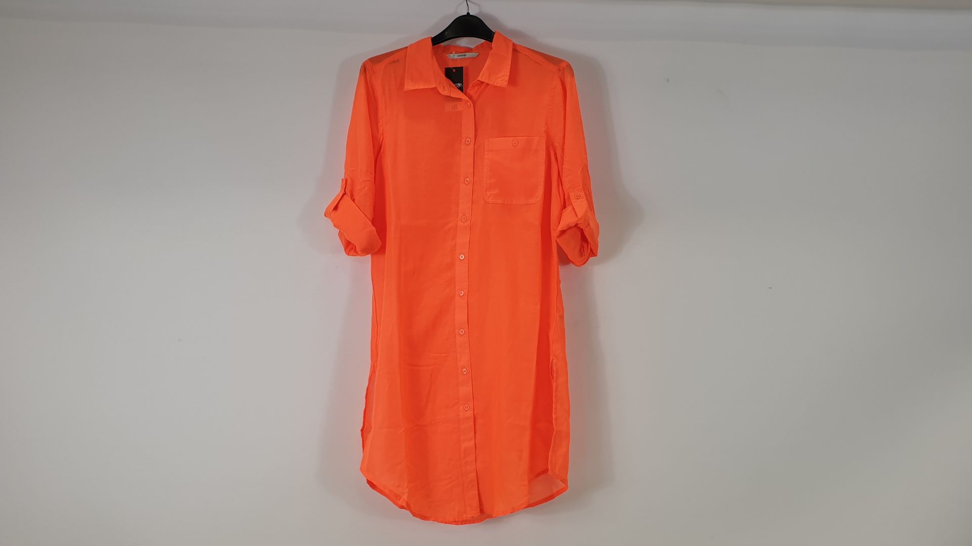 60 X BRAND NEW BRIGHT ORANGE BEACH SHIRTS BY GEORGE - SIZE L - (28890) RRP £8 EACH - IN 3 CARTON