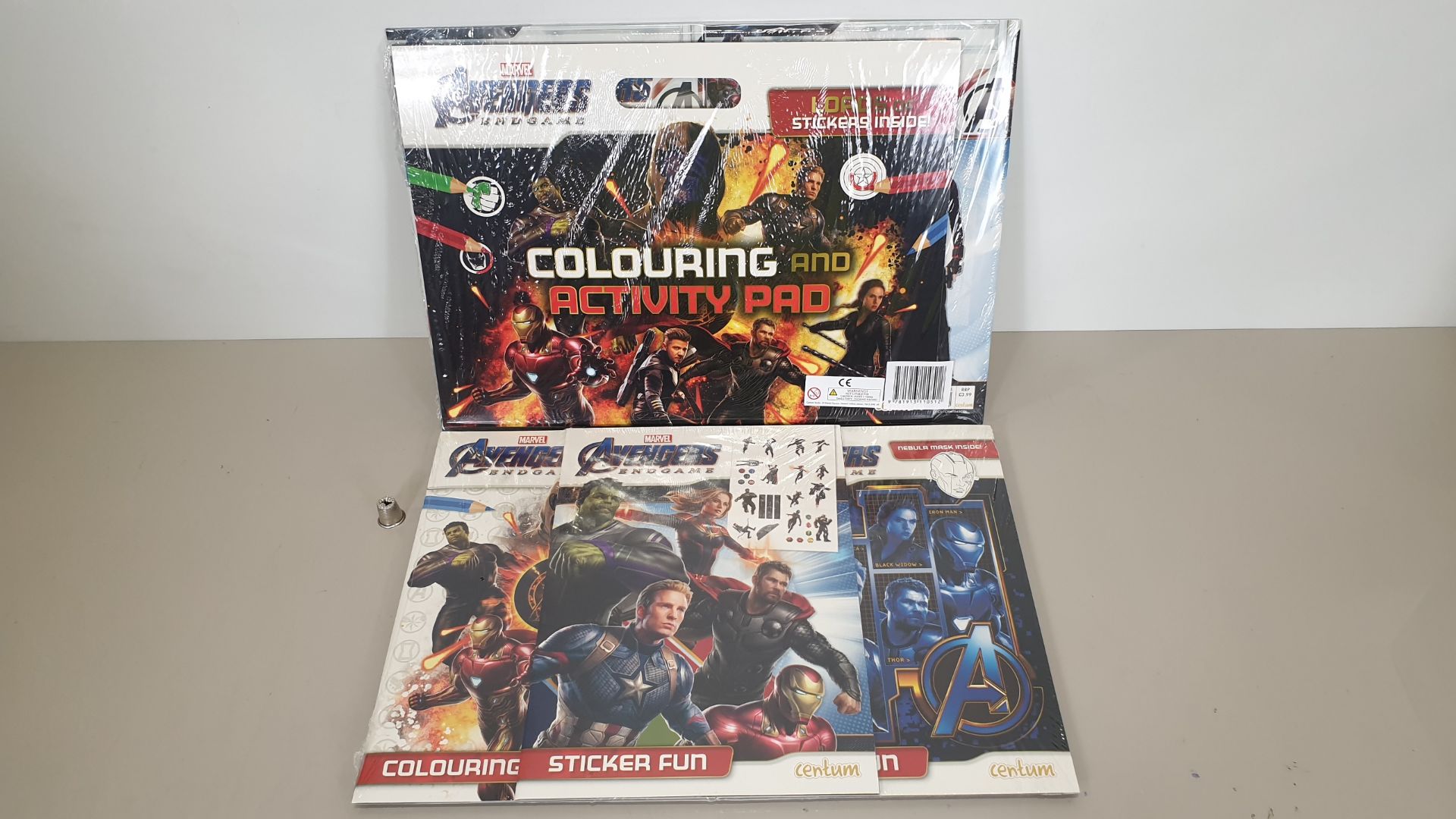 40 X BRAND NEW (CENTUM) AVENGERS GIANT COLOURING AND ACTIVITY PAD SET WITH STICKERS IN 4 BOXES