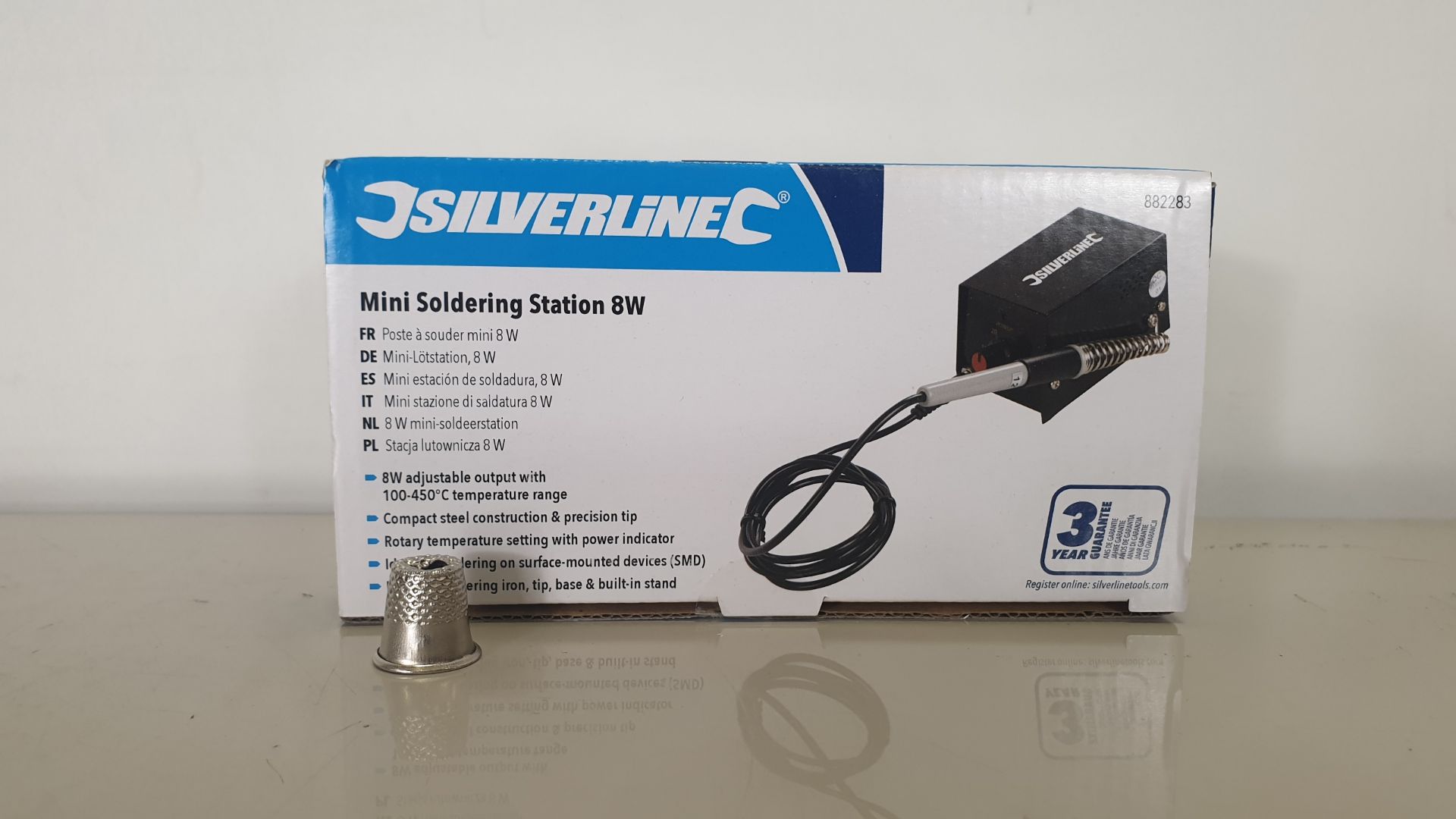20 X BRAND NEW SILVERLINE MINI SOLDERING STATIONS 8W (PROD CODE 882283) - RRP £19.26 EACH (EXC