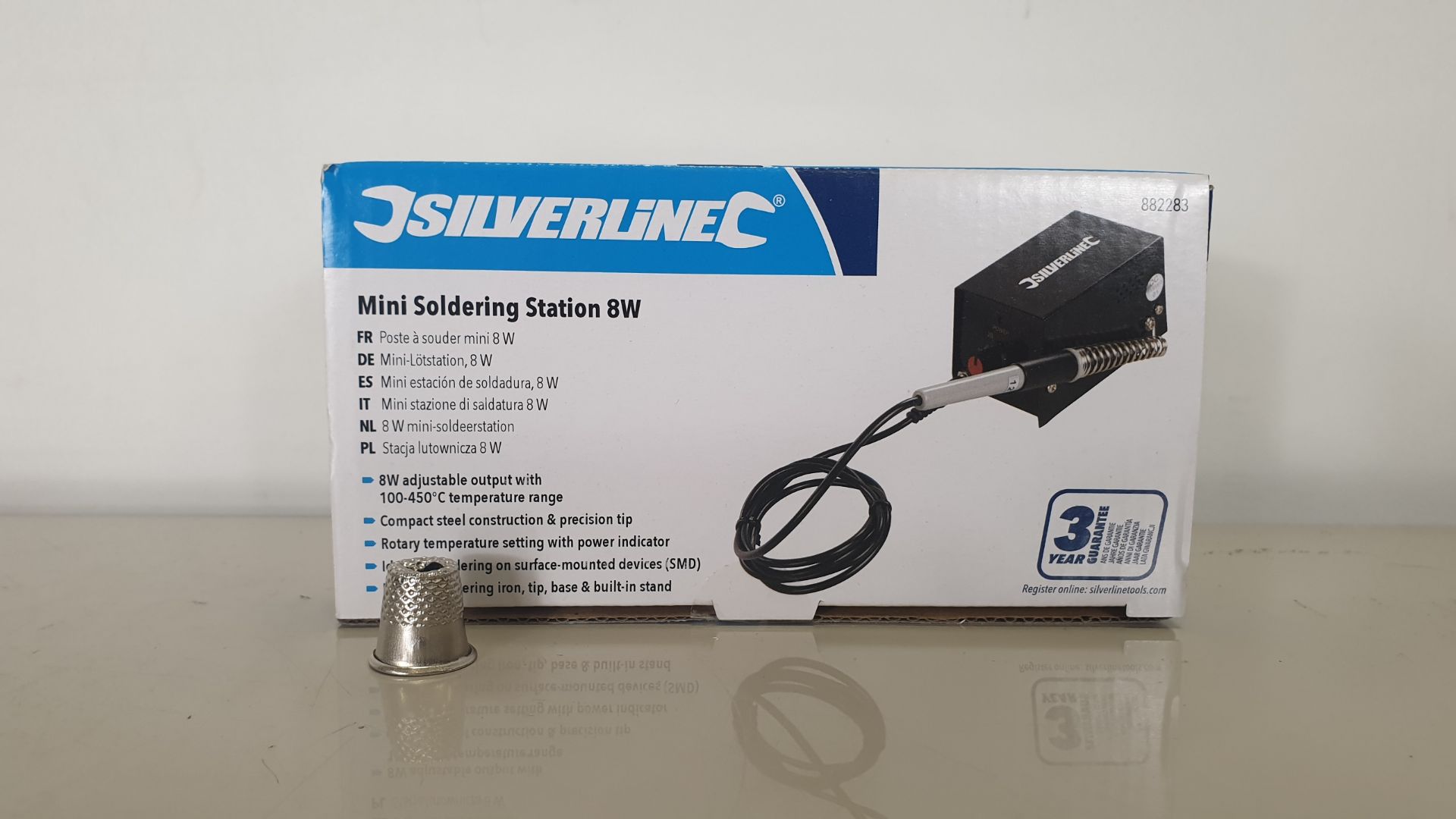 20 X BRAND NEW SILVERLINE MINI SOLDERING STATIONS 8W (PROD CODE 882283) - RRP £19.26 EACH (EXC