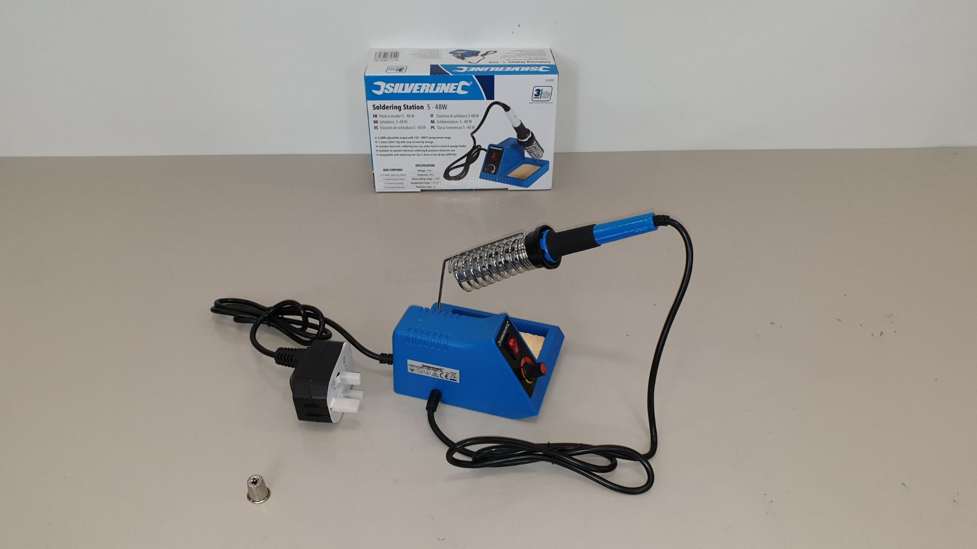 10 X BRAND NEW SILVERLINE SOLDERING STATIONS 5-48W (PROD CODE 245090) - RRP £31.34 EACH (EXC VAT) IN