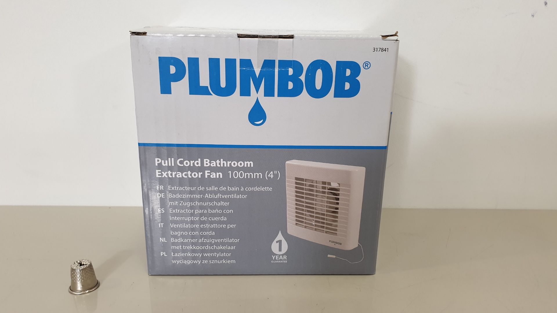 12 X BRAND NEW PLUMBOB PULL CORD BATHROOM EXTRACTOR FANS 100MM (4") WITH LOW 45dBA NOISE LEVEL (PROD