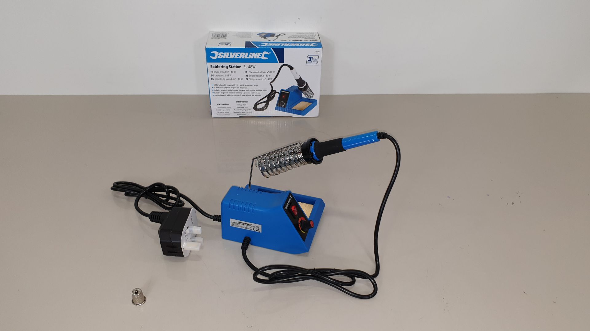 10 X BRAND NEW SILVERLINE SOLDERING STATIONS 5-48W (PROD CODE 245090) - RRP £31.34 EACH (EXC VAT) IN