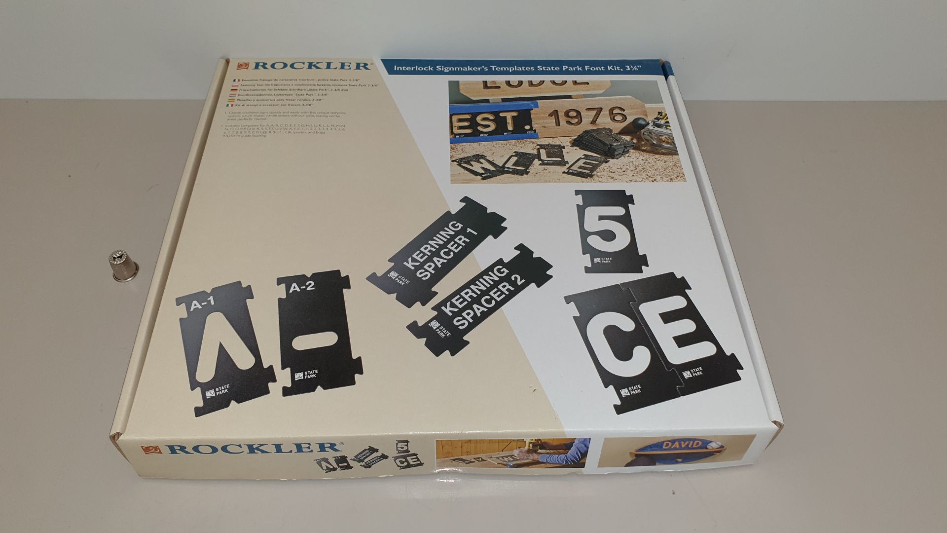 5 X BRAND NEW 3-3/8" INTERLOCK SIGNMAKERS TEMPLATES (PROD CODE 490702) RRP £97.53 EACH (EXC VAT) -