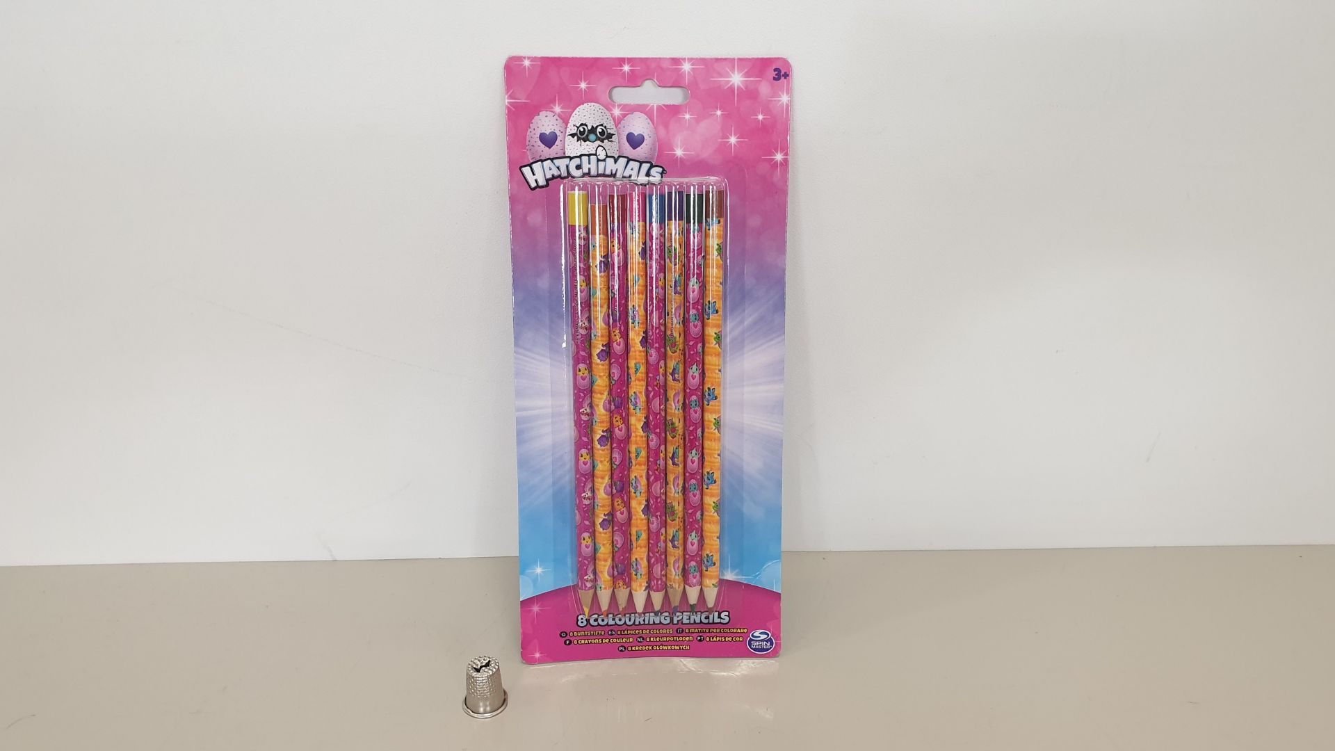 252 X BRAND NEW HATCHIMALS 8 PACK OF COLOURING PENCILS (ALL INDIVIDUALLY PACKAGED) - IN 6 BOXES