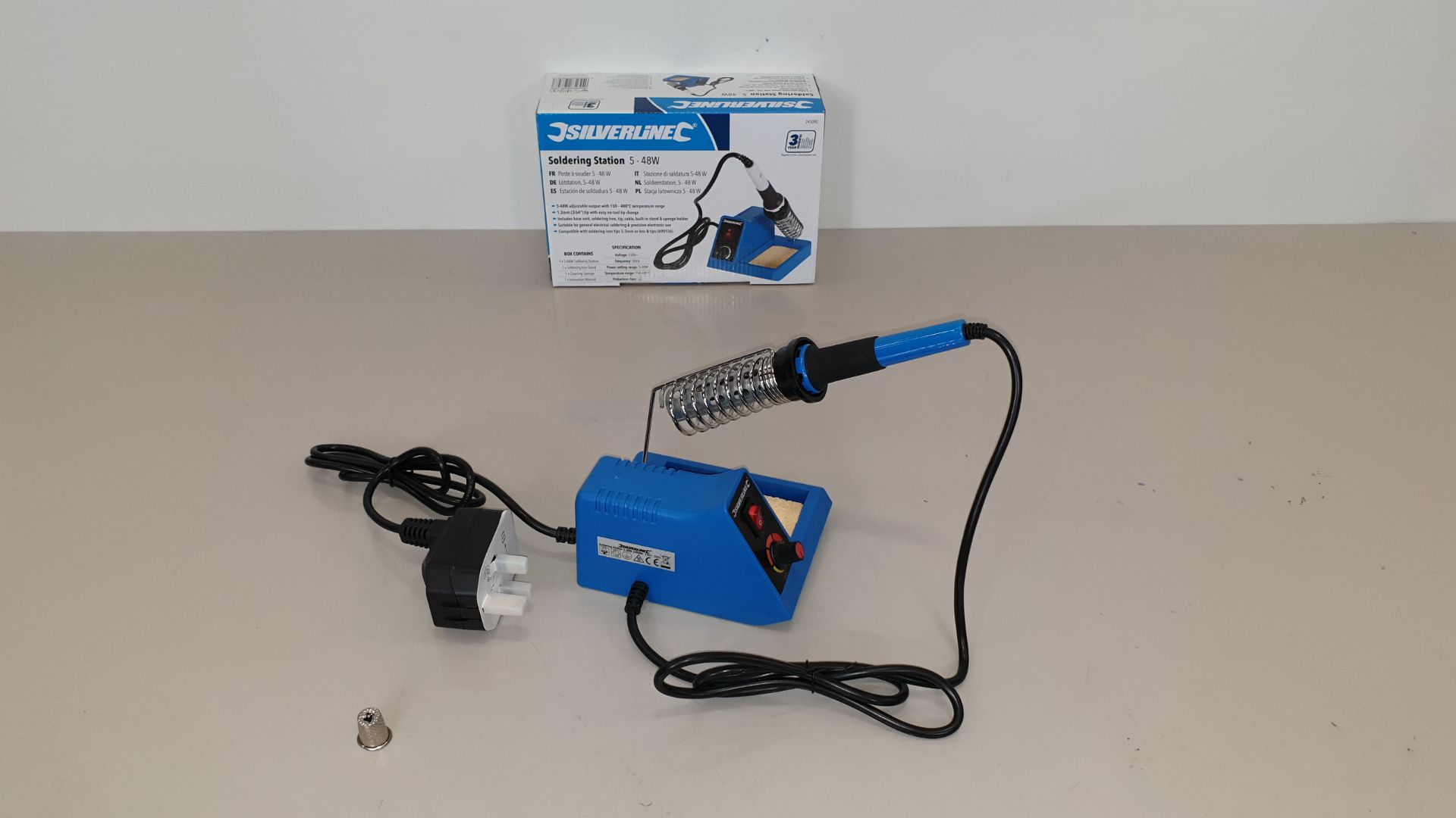 10 X BRAND NEW SILVERLINE SOLDERING STATIONS 5-48W (PROD CODE 245090) - RRP £31.34 EACH (EXC VAT) IN