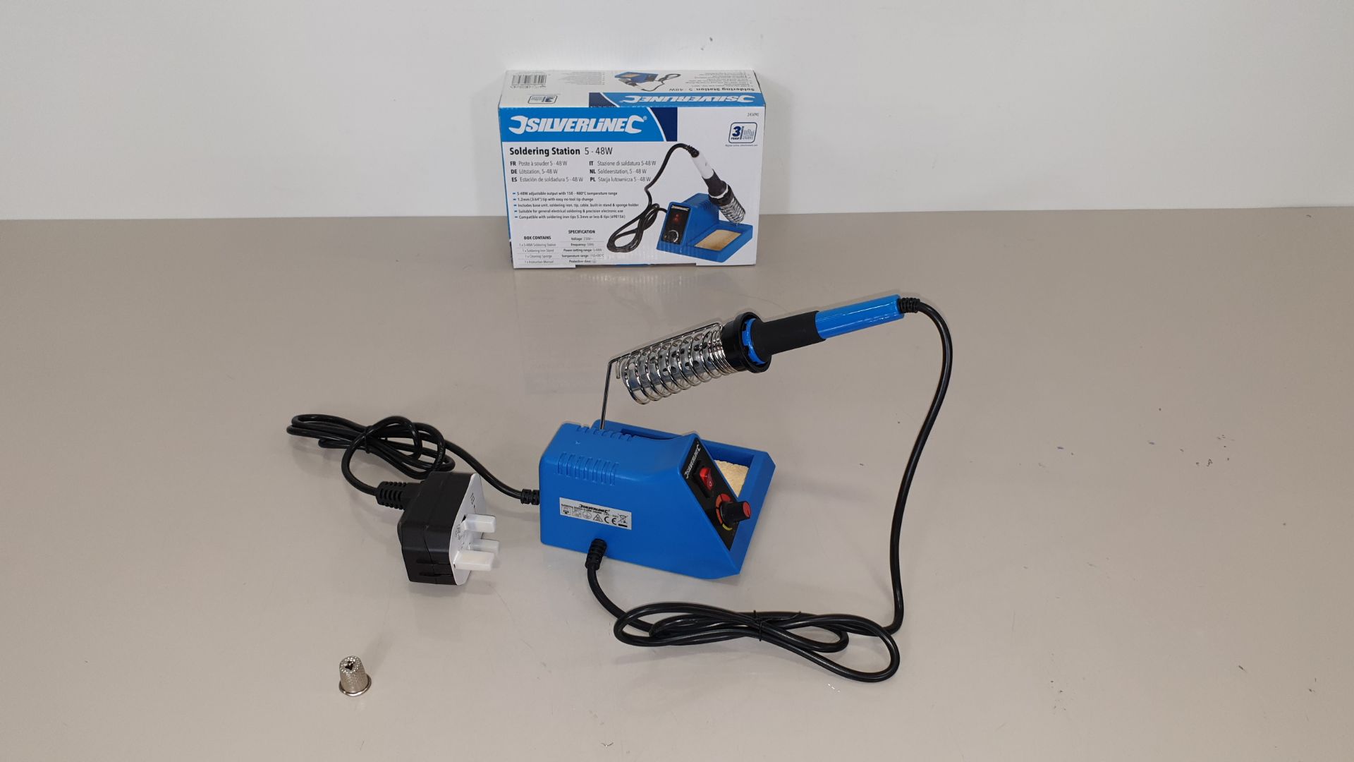 10 X BRAND NEW SILVERLINE SOLDERING STATIONS 5-48W (PROD CODE 245090) - RRP £31.34 EACH (EXC VAT) IN