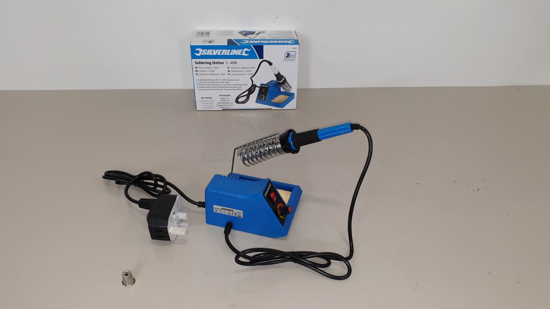 10 X BRAND NEW SILVERLINE SOLDERING STATIONS 5-48W (PROD CODE 245090) - RRP £31.34 EACH (EXC VAT) IN