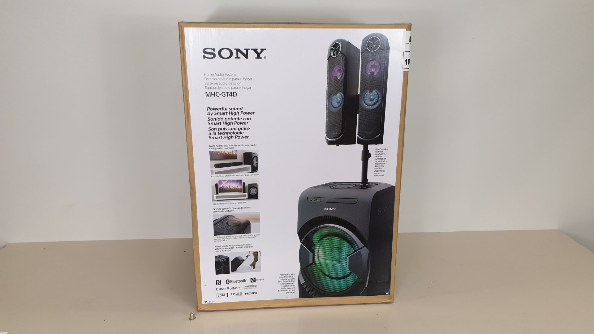 BRAND NEW AND BOXED SONY MHC-GT4D POWERFUL SOUND BY SMART HIGH POWER