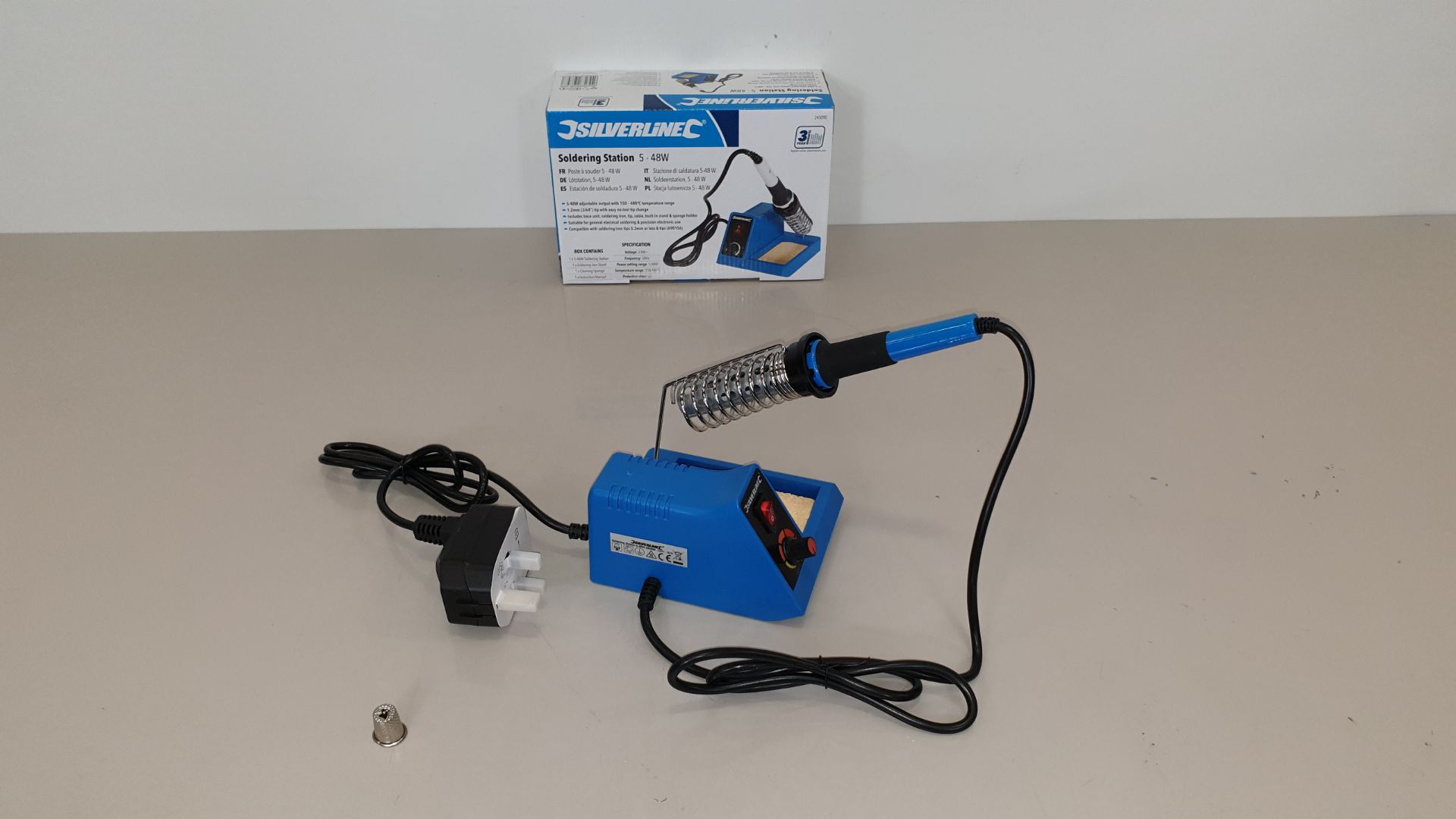 10 X BRAND NEW SILVERLINE SOLDERING STATIONS 5-48W (PROD CODE 245090) - RRP £31.34 EACH (EXC VAT) IN