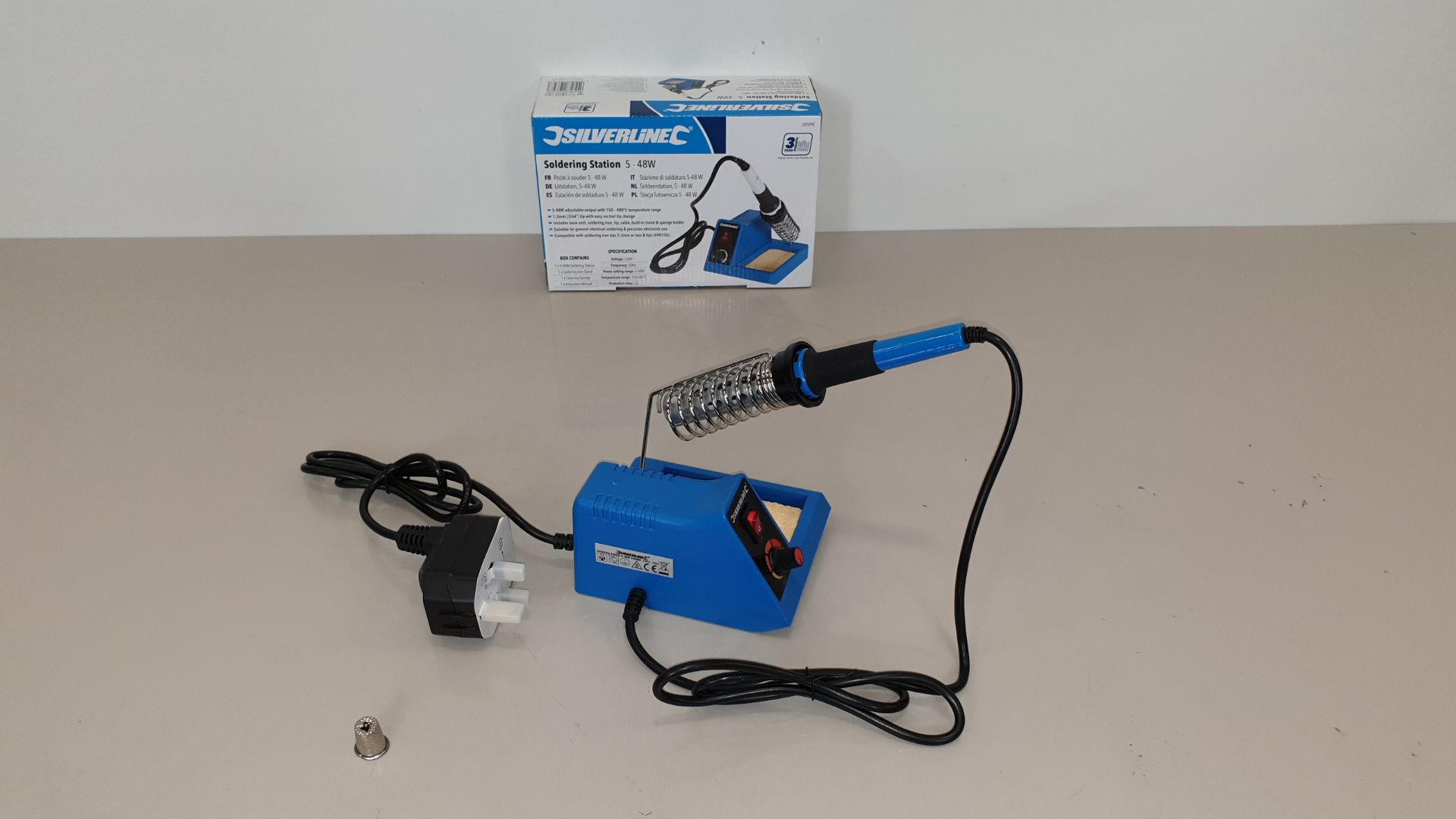 10 X BRAND NEW SILVERLINE SOLDERING STATIONS 5-48W (PROD CODE 245090) - RRP £31.34 EACH (EXC VAT) IN