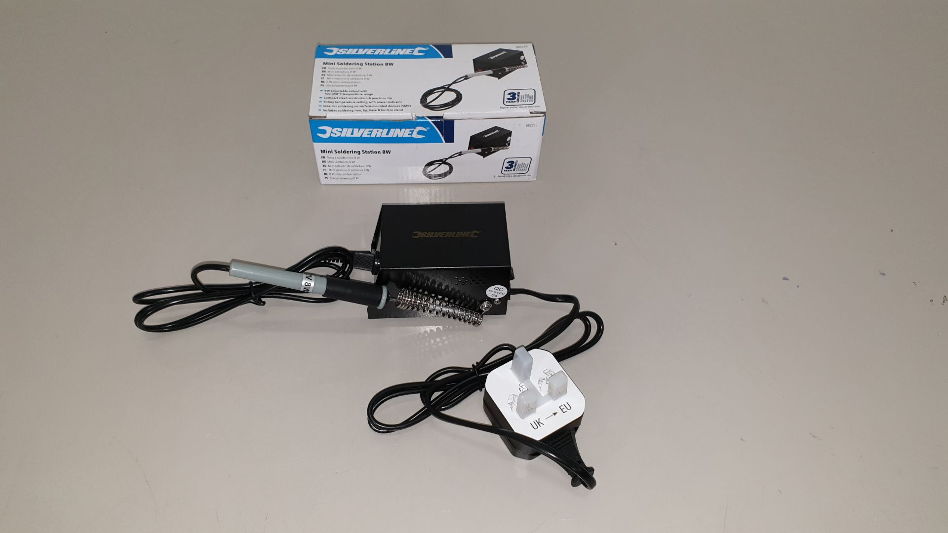 20 X BRAND NEW SILVERLINE MINI SOLDERING STATIONS 8W (PROD CODE 882283) - RRP £19.26 EACH (EXC