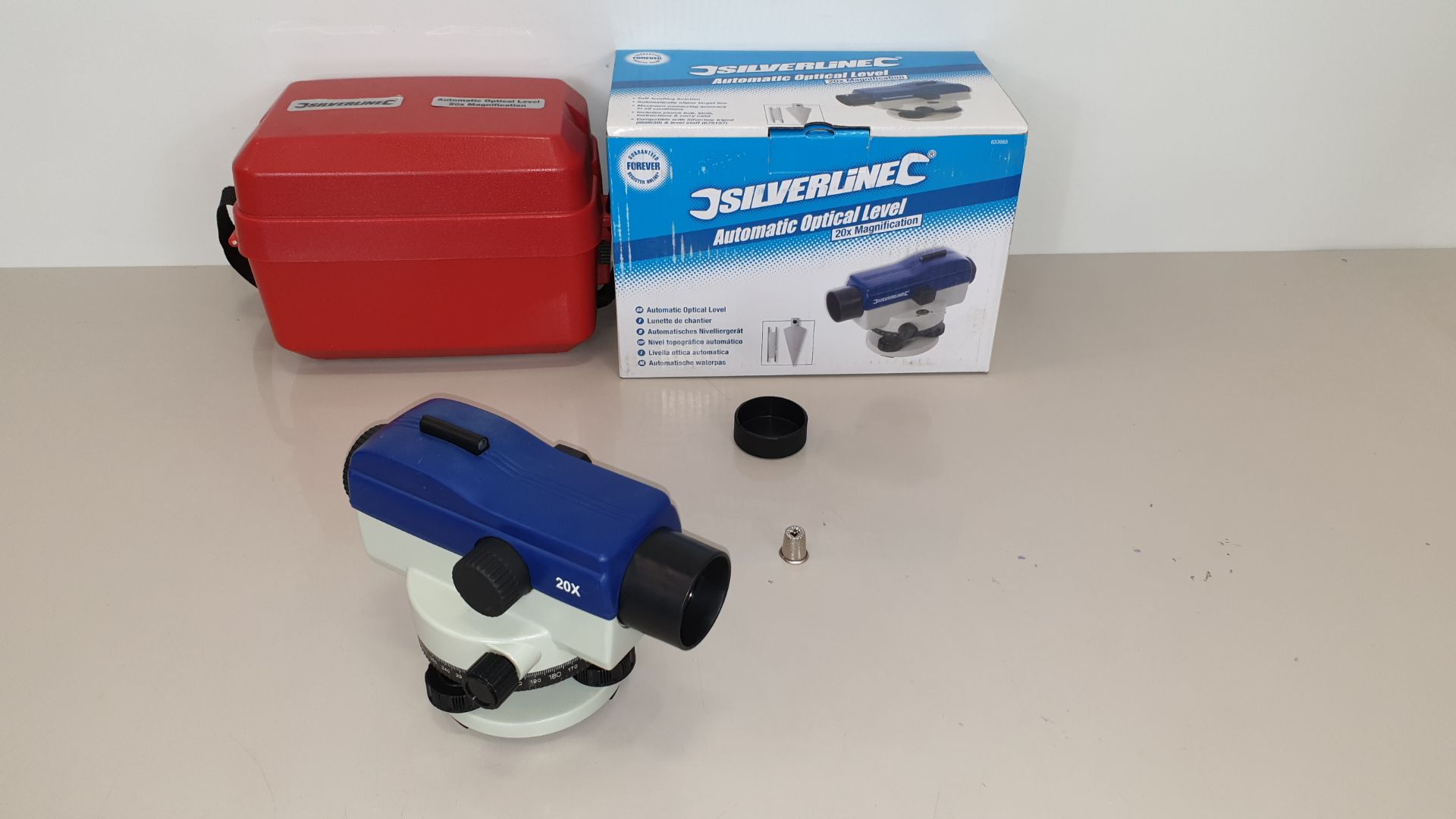 BRAND NEW SILVERLINE AUTOMATIC OPTICAL LEVEL - 20X MAGNIFICATION , SELF LEVELLING FUNCTION,