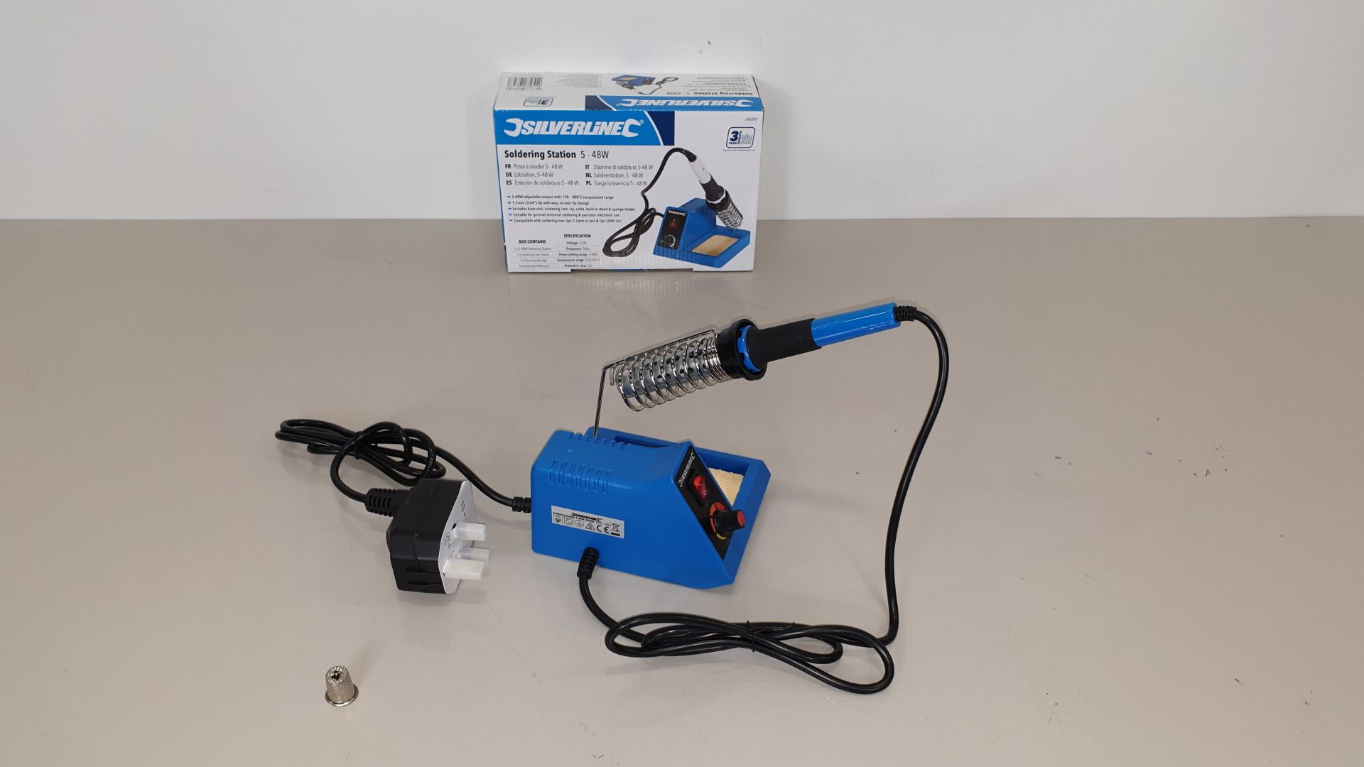 10 X BRAND NEW SILVERLINE SOLDERING STATIONS 5-48W (PROD CODE 245090) - RRP £31.34 EACH (EXC VAT) IN