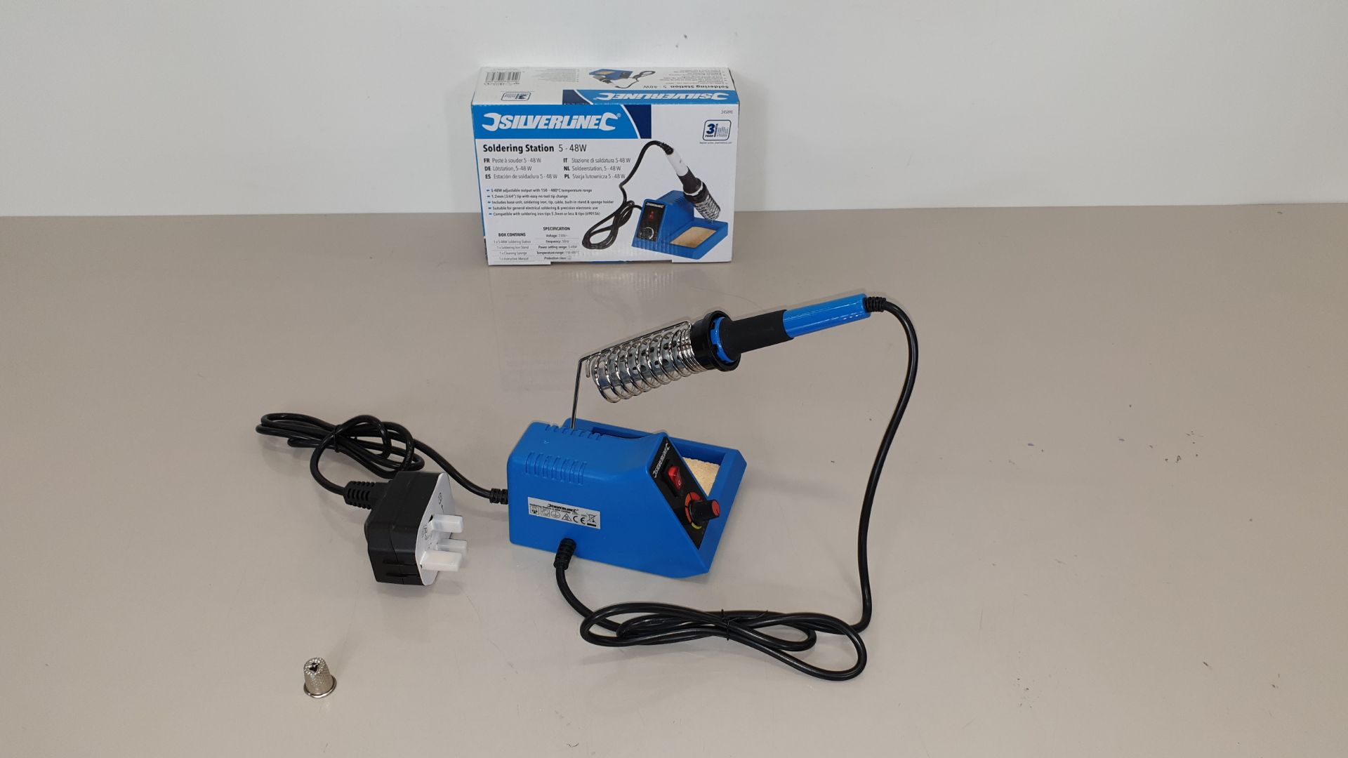 10 X BRAND NEW SILVERLINE SOLDERING STATIONS 5-48W (PROD CODE 245090) - RRP £31.34 EACH (EXC VAT) IN