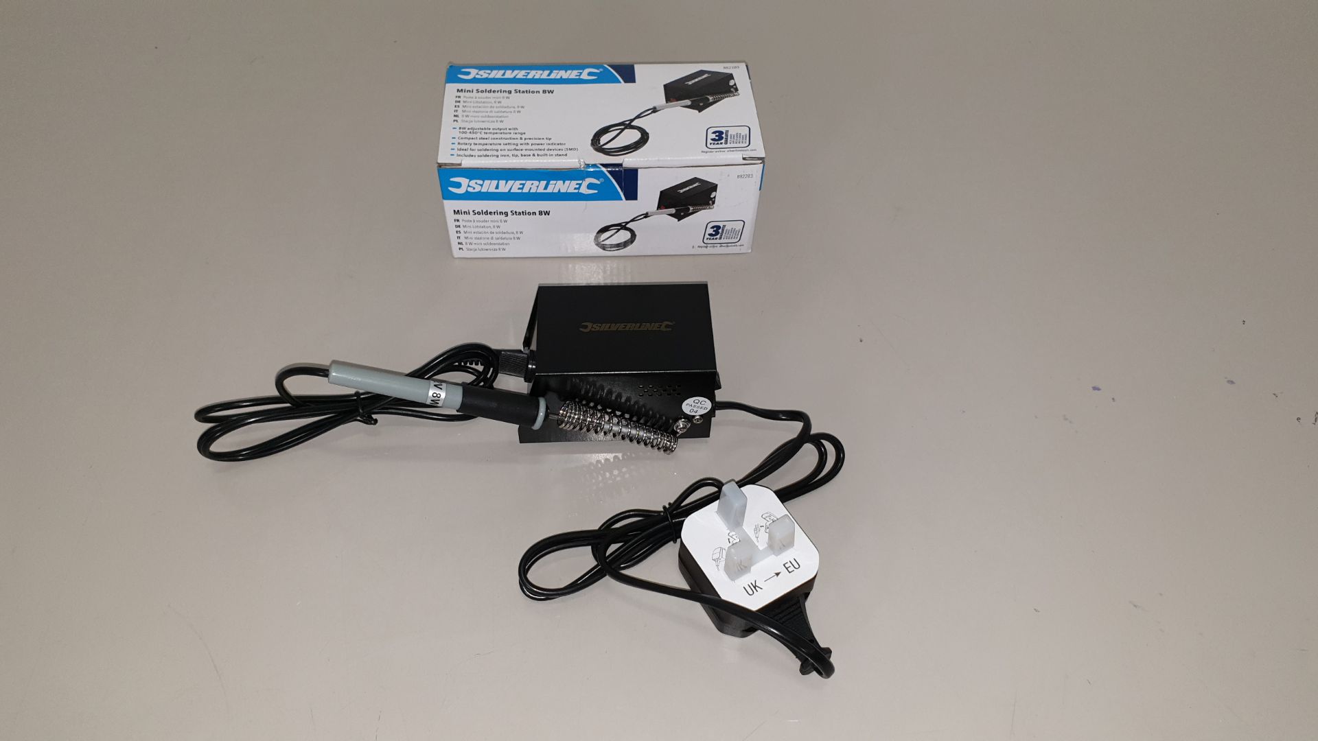 20 X BRAND NEW SILVERLINE MINI SOLDERING STATIONS 8W (PROD CODE 882283) - RRP £19.26 EACH (EXC