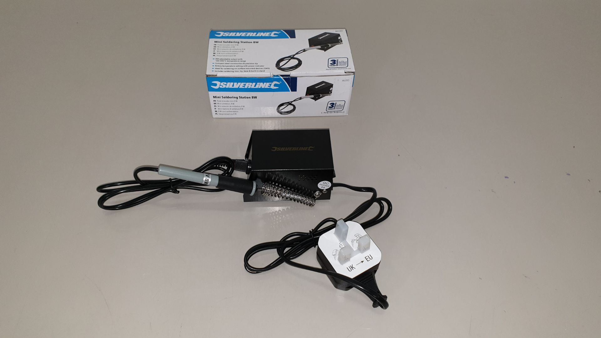 20 X BRAND NEW SILVERLINE MINI SOLDERING STATIONS 8W (PROD CODE 882283) - RRP £19.26 EACH (EXC