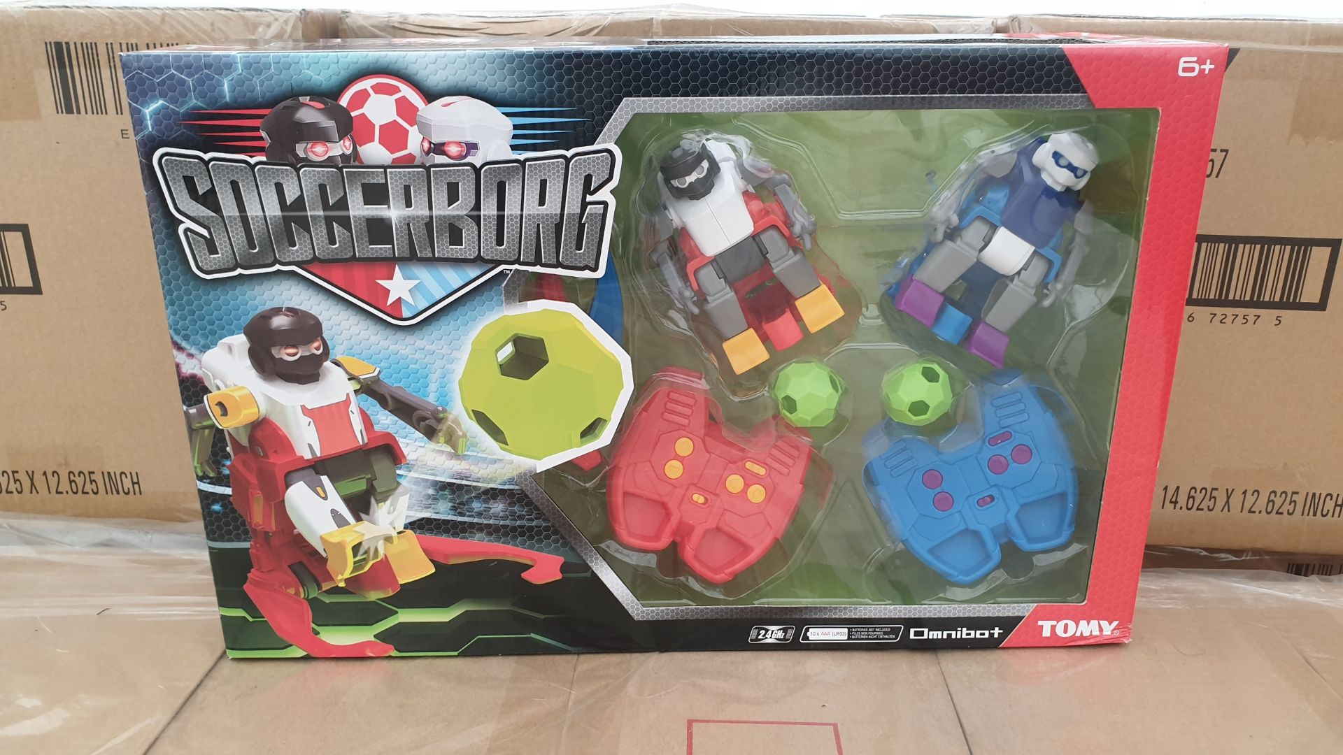 15 X BRAND NEW BOXED TOMY OMNIBOT SOCCERBORG ACCESSORIES INCLUDED (IN 5 BOXES)