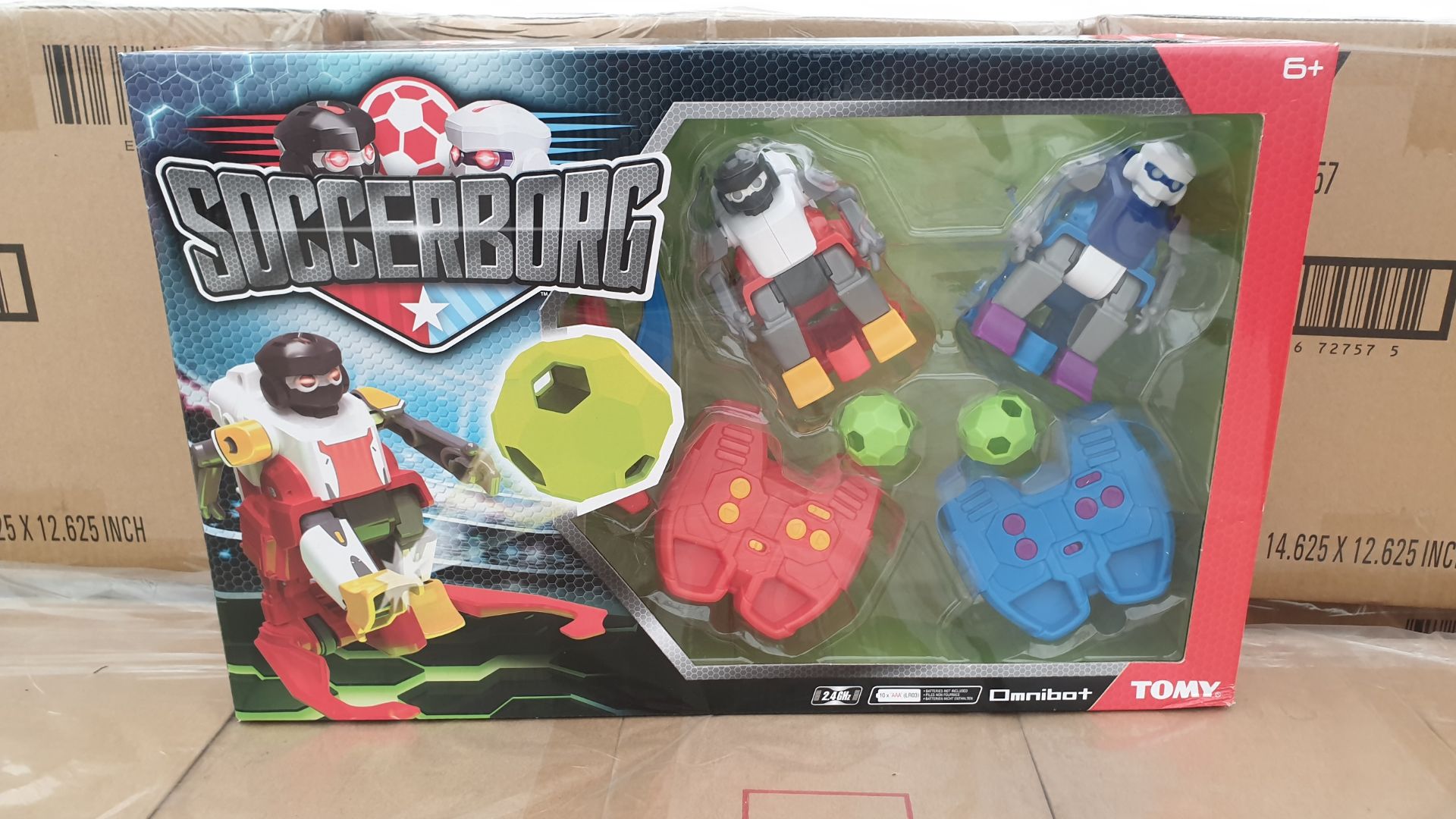 15 X BRAND NEW BOXED TOMY OMNIBOT SOCCERBORG ACCESSORIES INCLUDED (IN 5 BOXES)