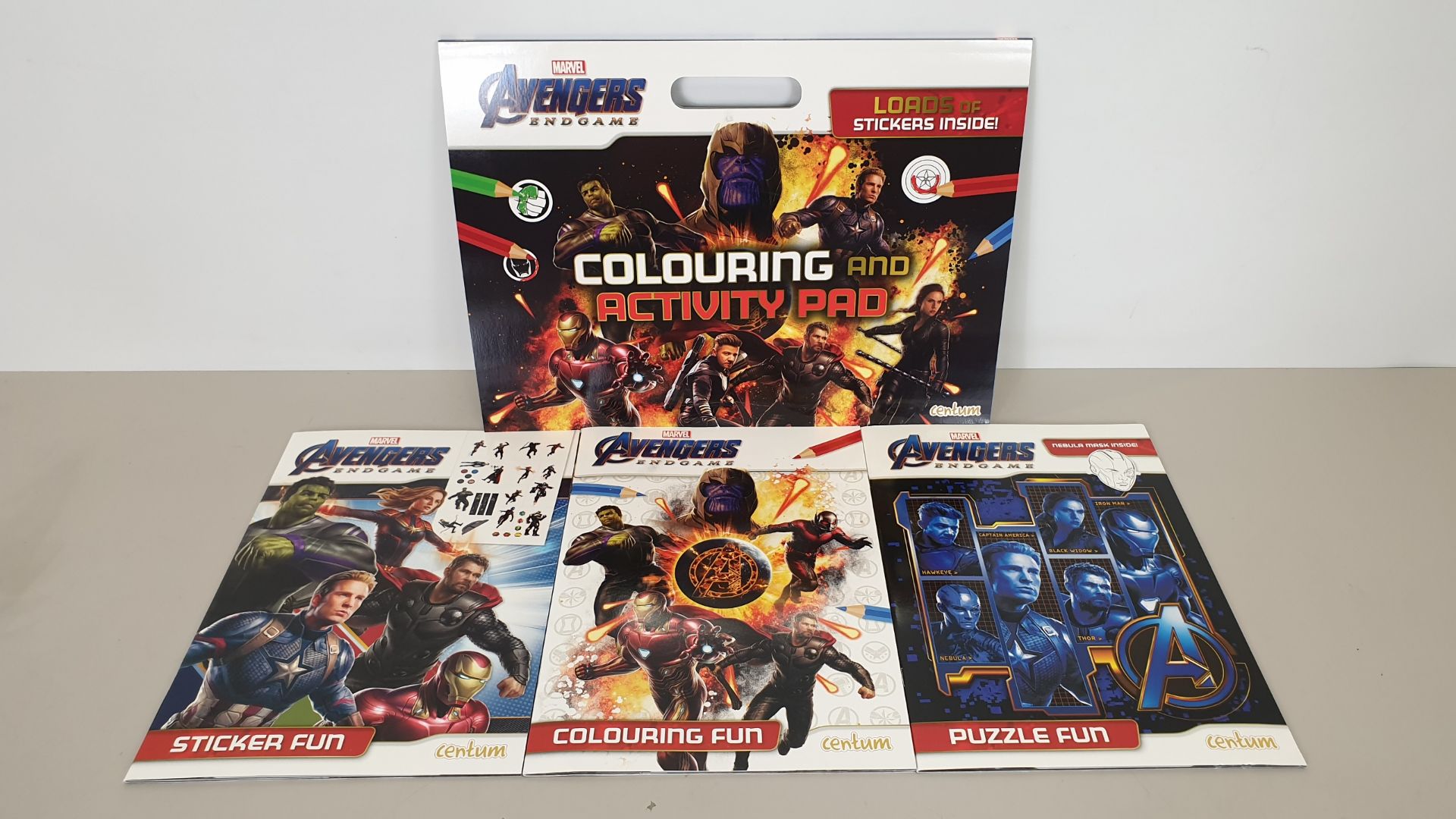 50 X BRAND NEW AVENGERS GIANT COLOURING PAD SET - IN 5 BOXES