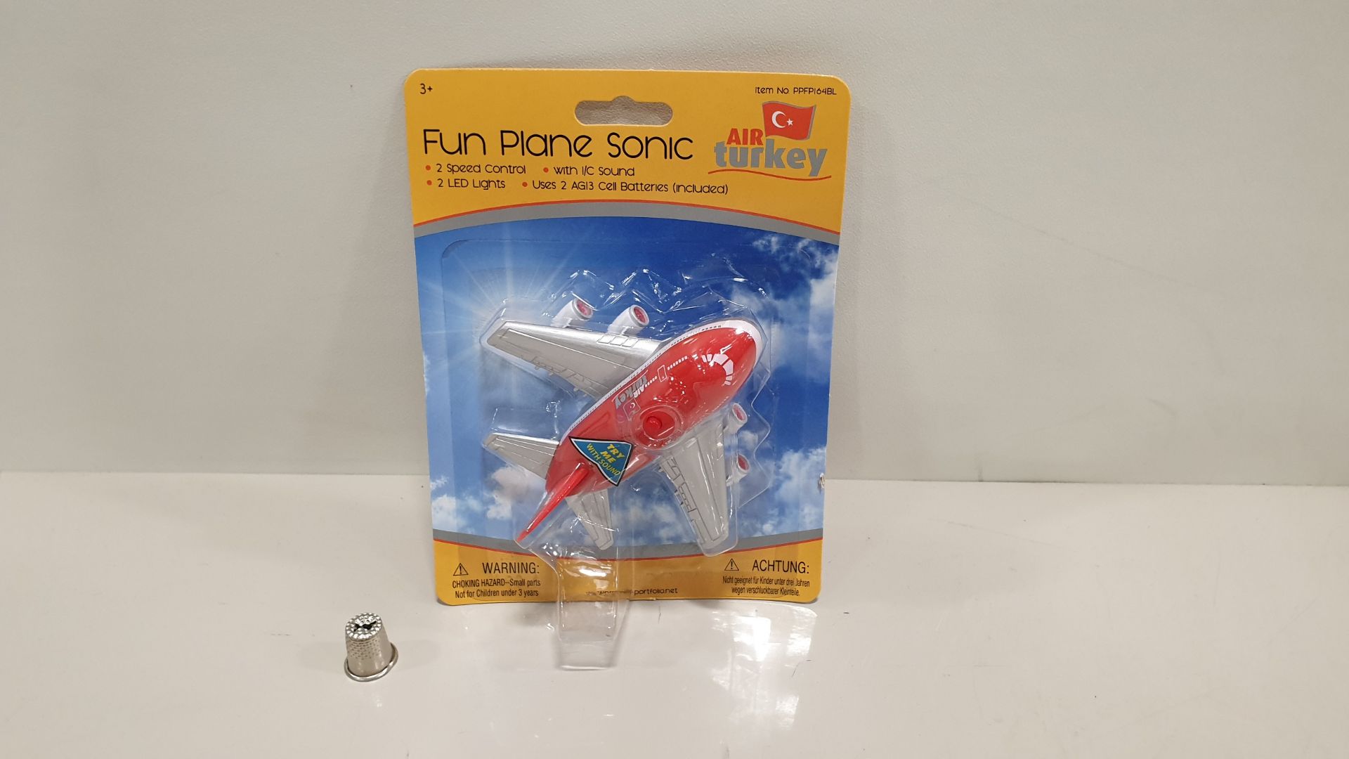 96 X FUN PLANE SONIC WITH LED LIGHTS IN 1 BOX (PPFP164BL) RRP £19