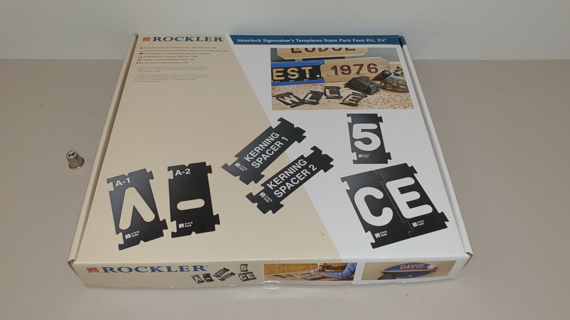 5 X BRAND NEW 3-3/8" INTERLOCK SIGNMAKERS TEMPLATES (PROD CODE 490702) TRADE PRICE £97.53 EACH (