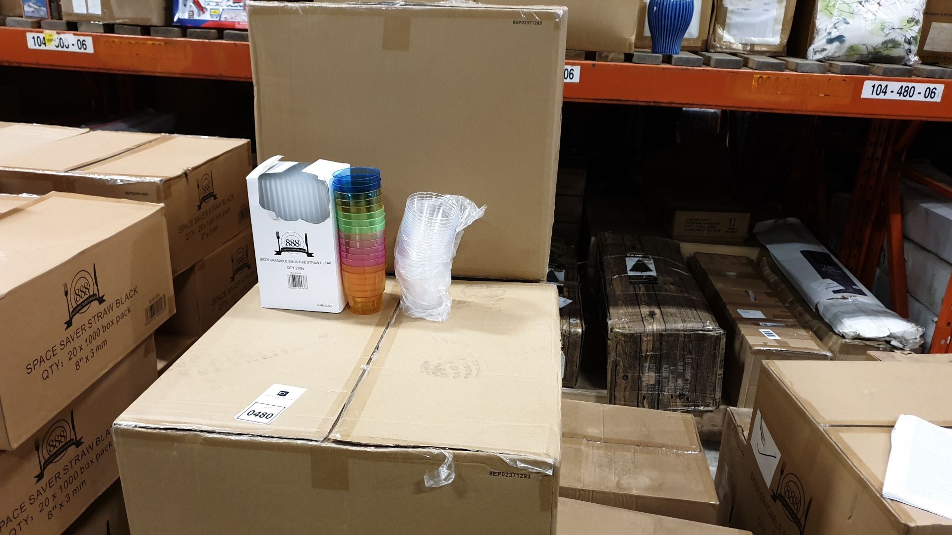 APPROXIMATELY 31,200 ITEMS CONTAINED ON ONE PALLET TO INCLUDE, 3200 RAINBOW 240ML HARD PLASTIC