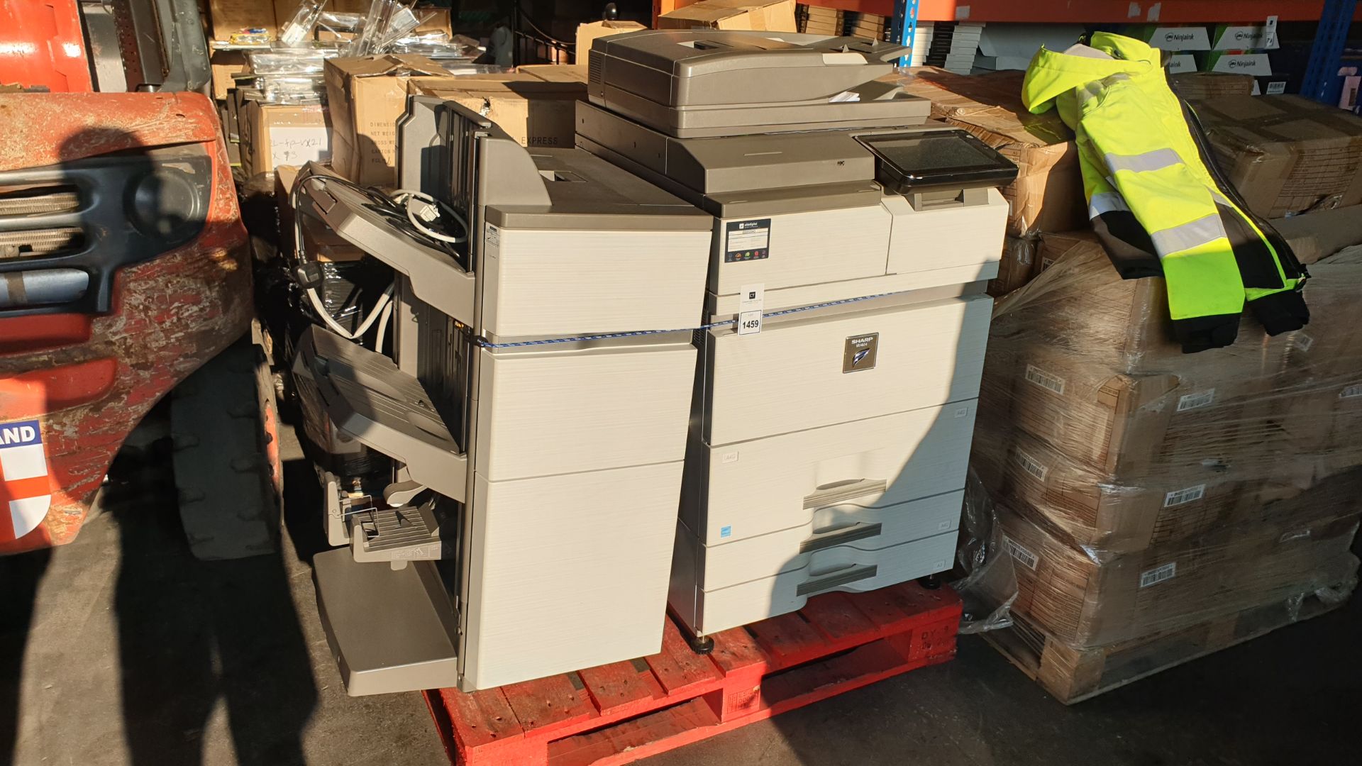 SHARP MX-M654 PHOTOCOPIER WITH SIDE FEEDER TRAY FOR MASS PRINTING