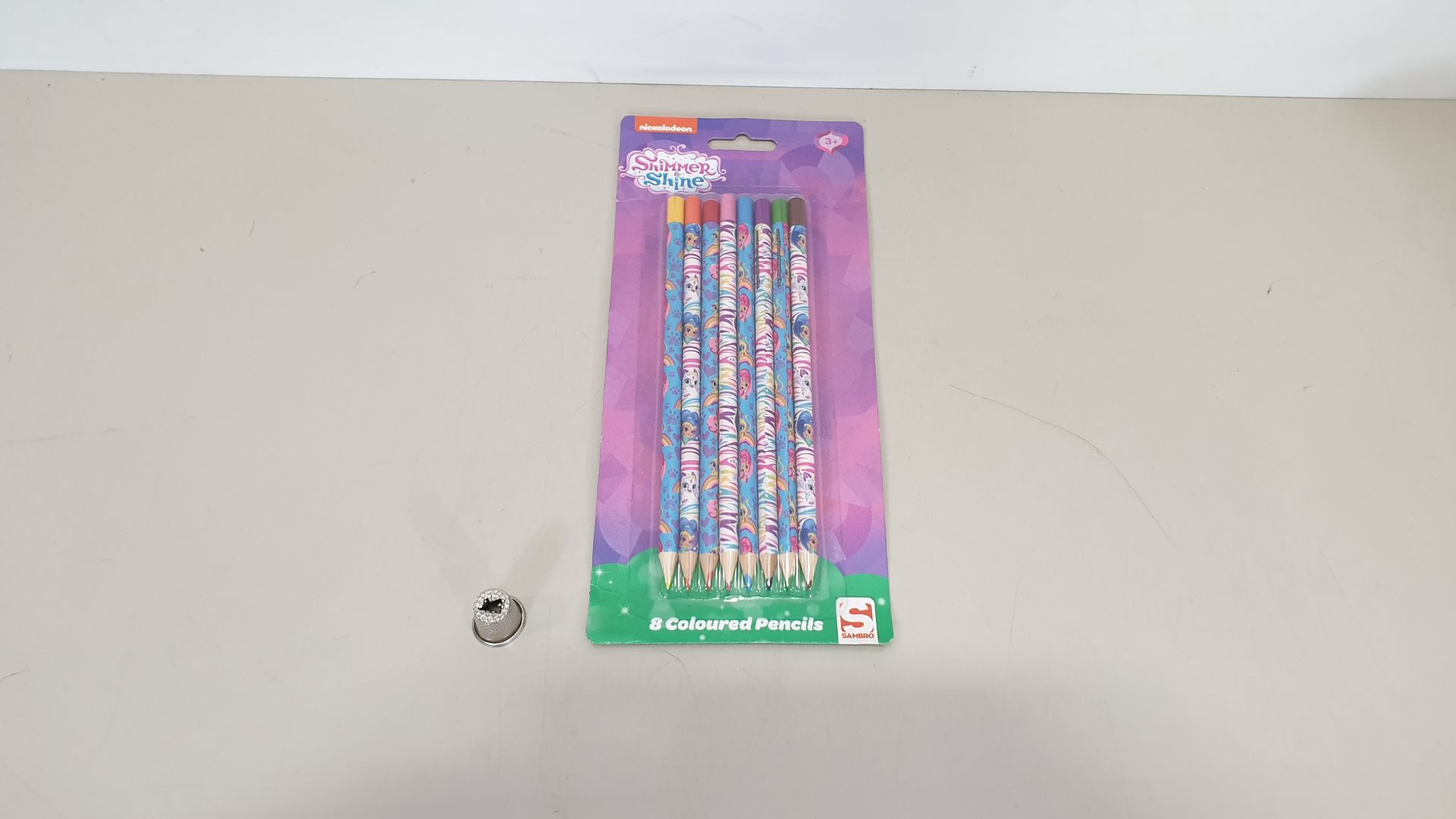 336 X BRAND NEW NICKELODEON SHIMMER AND SHINE 8 COLOURED PENCILS SET - IN 7 CARTONS