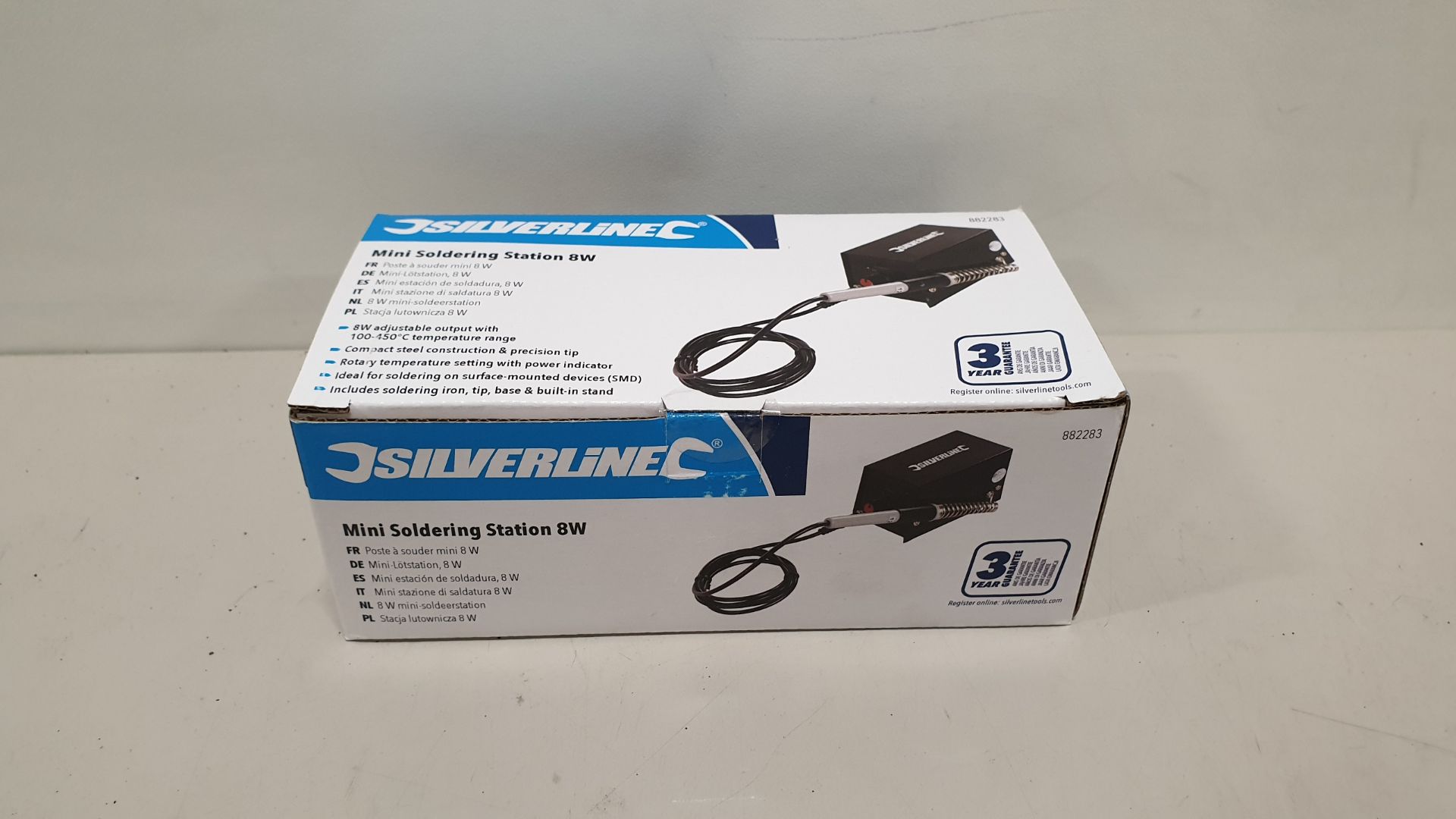 20 X BRAND NEW SILVERLINE MINI SOLDERING STATIONS 8W (PROD CODE 882283) - TRADE PRICE £19.26 EACH (